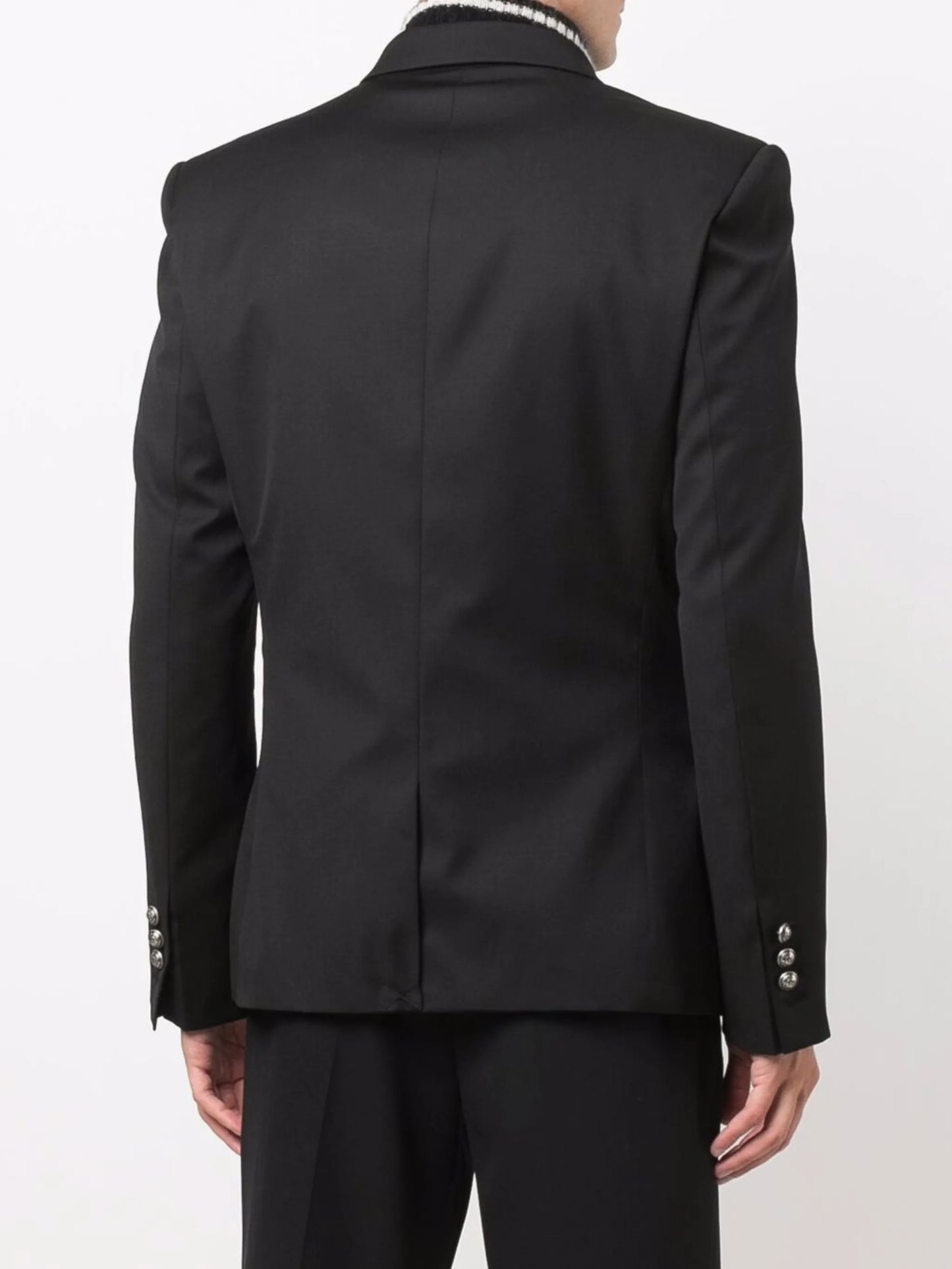 double-breasted wool blazer