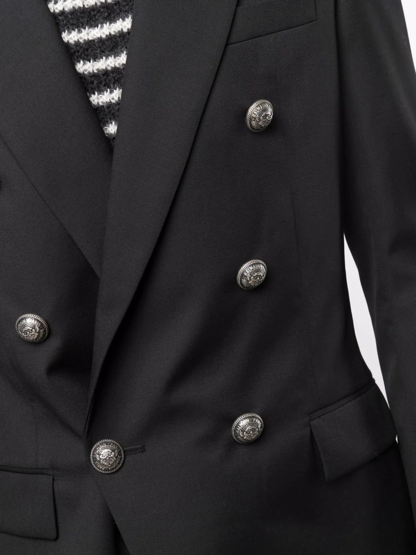 double-breasted wool blazer
