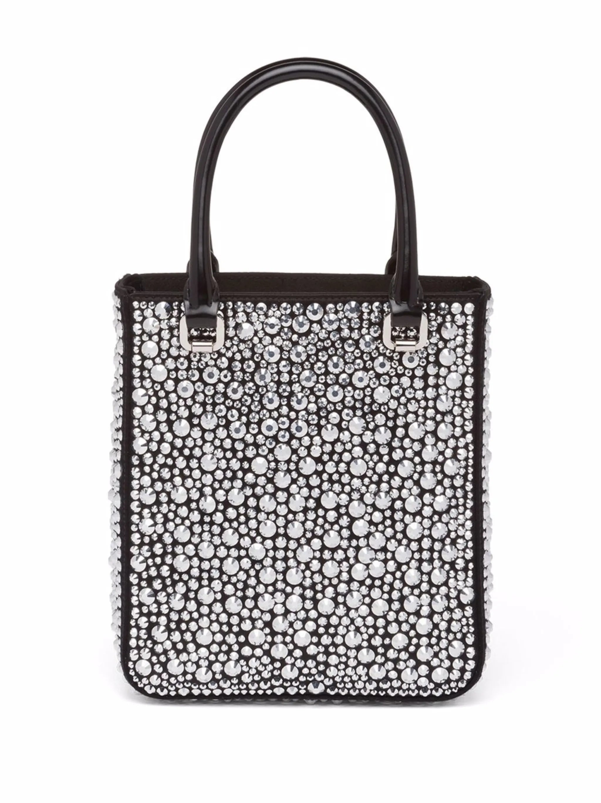 mini crystal-embellished shopper tote bag