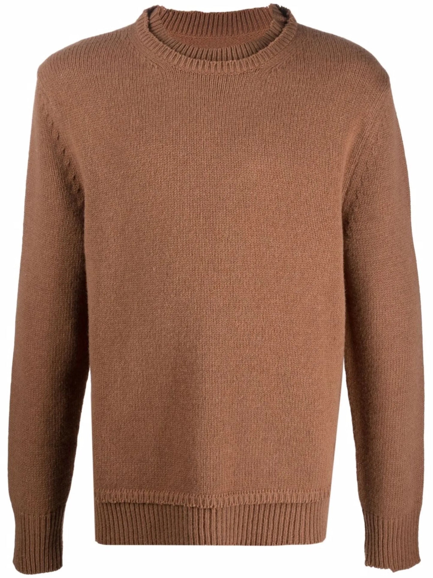 distressed wool jumper