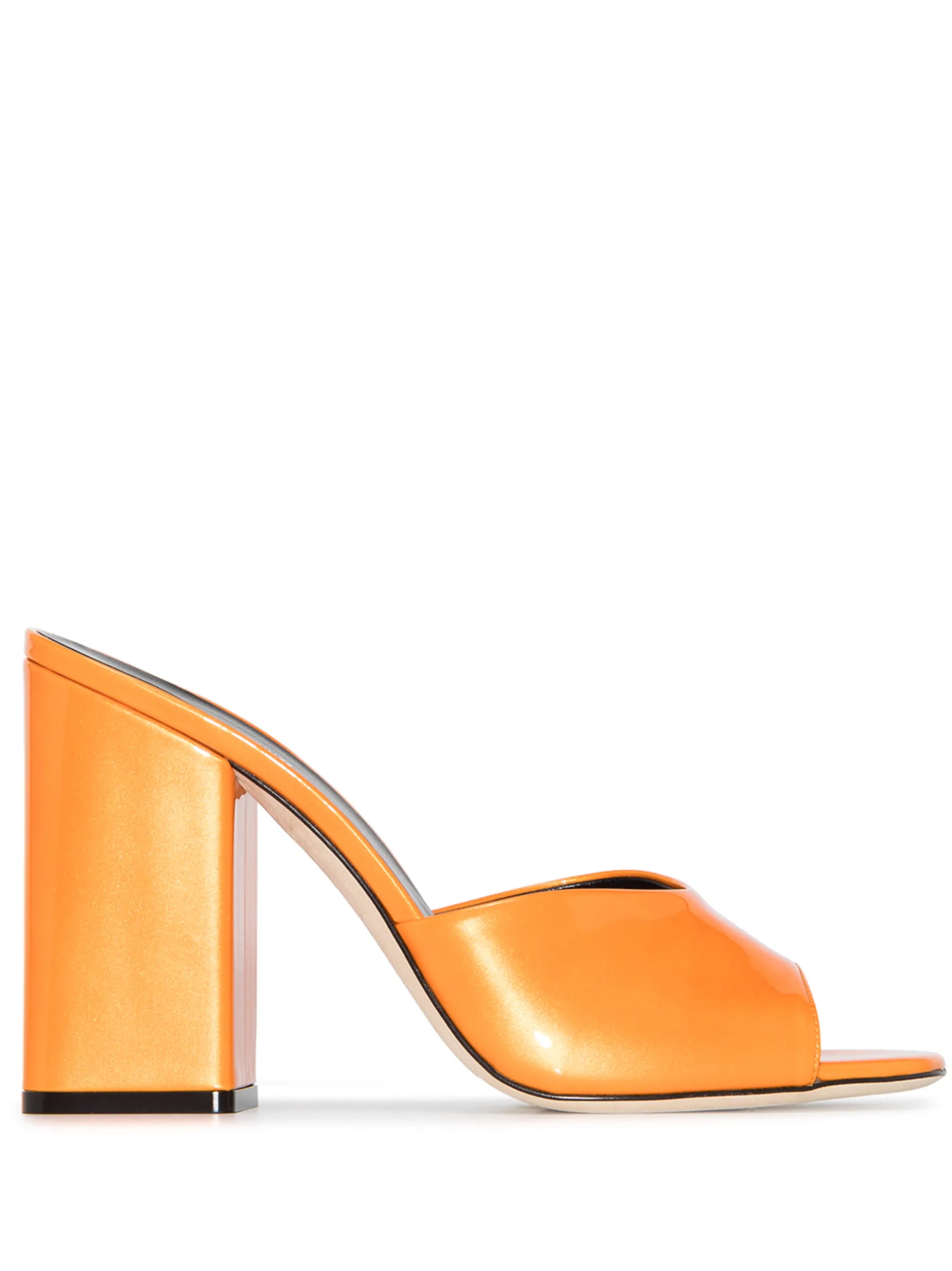 Anja 100mm leather mules