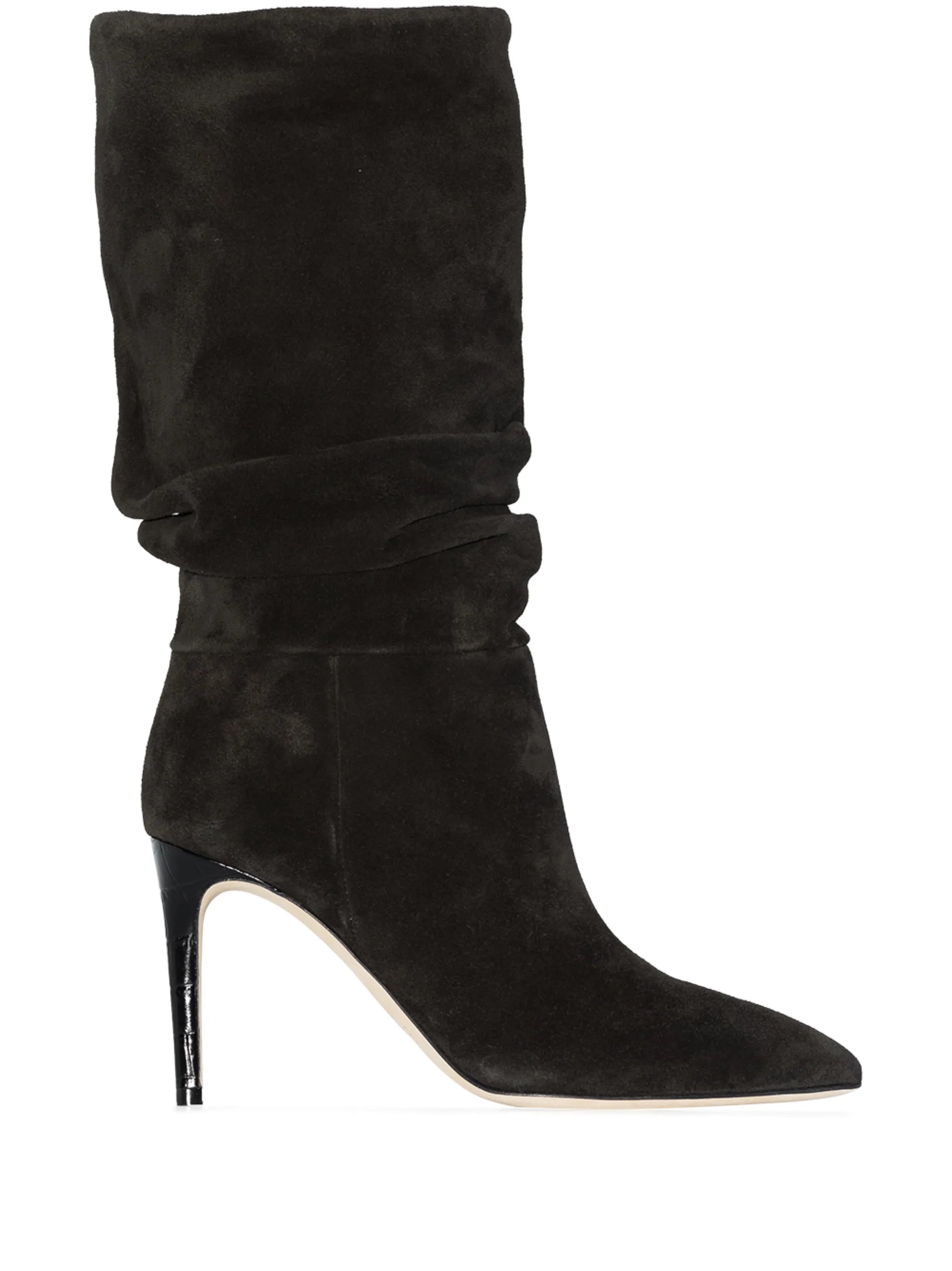 slouchy suede 85mm ankle boots