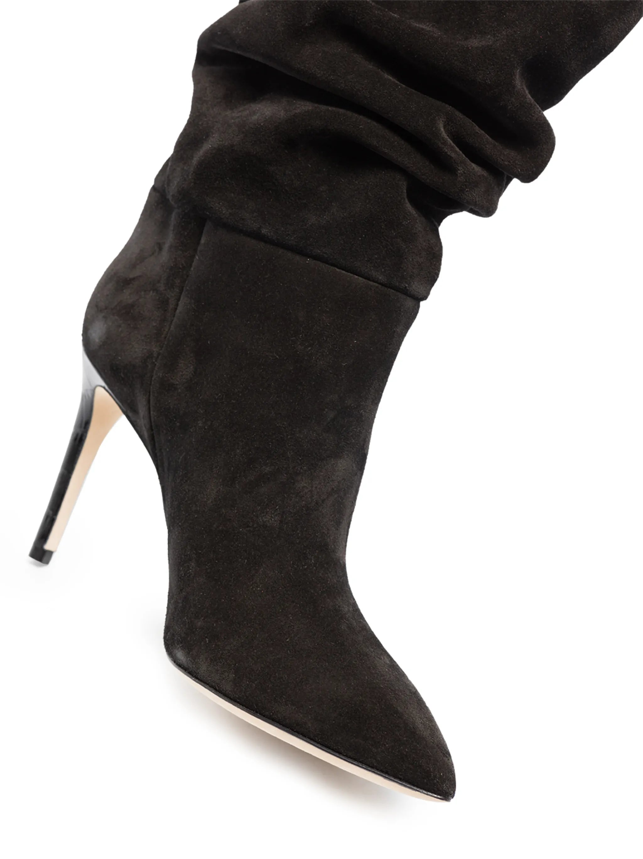 slouchy suede 85mm ankle boots