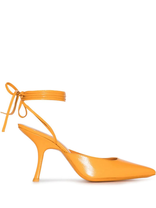 Jen 90mm leather pumps