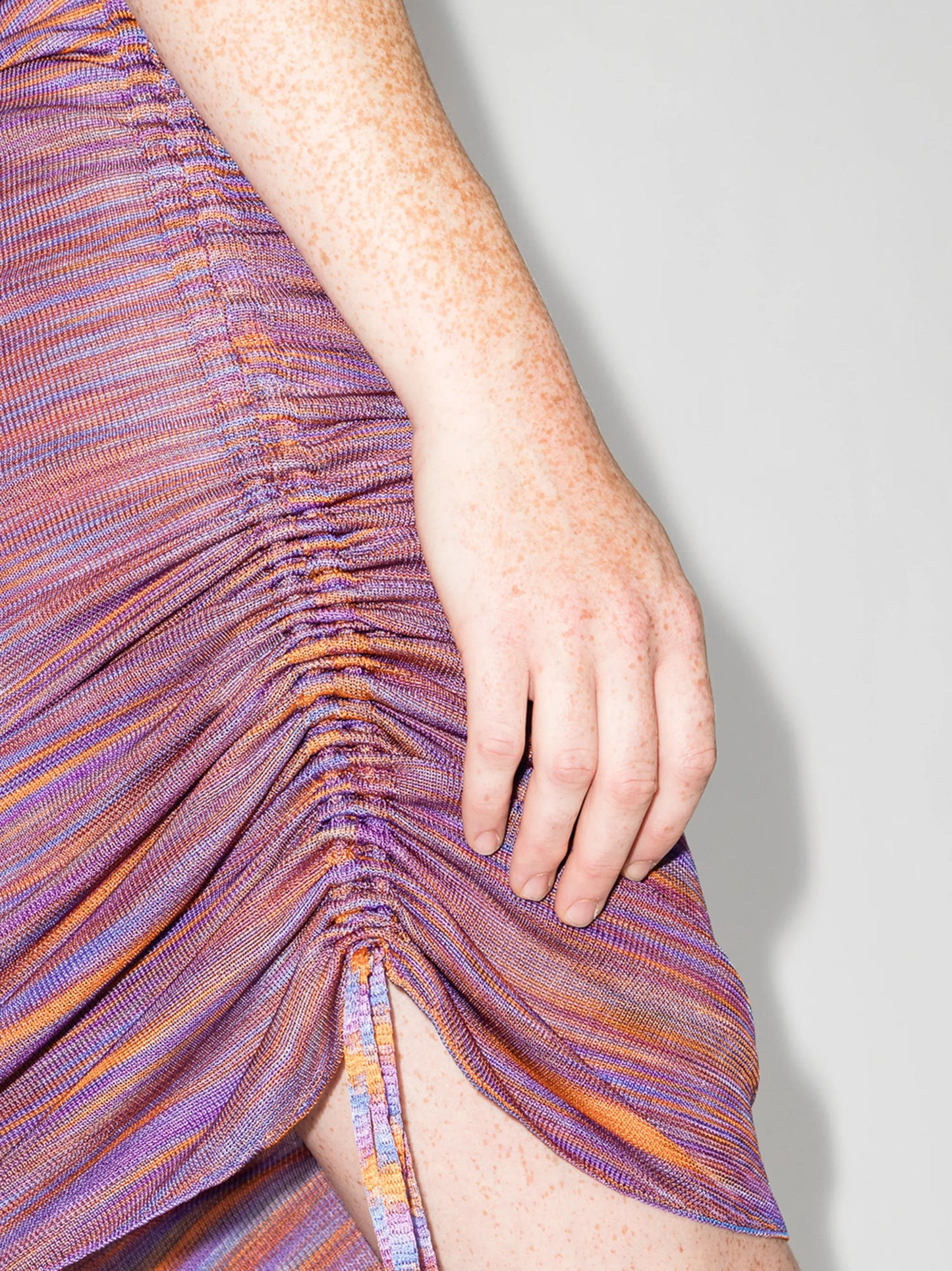 reversible asymmetric knitted top