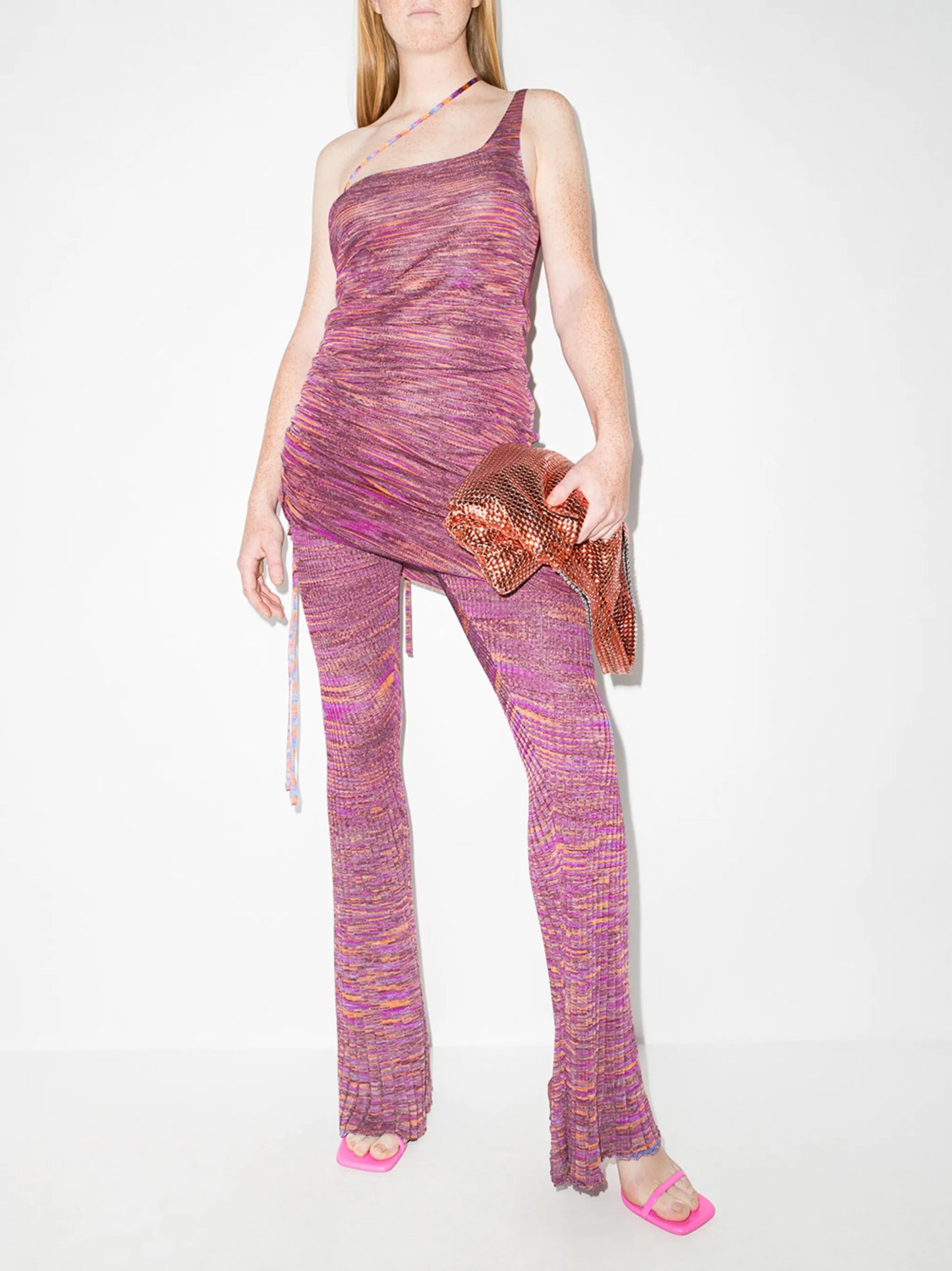 reversible asymmetric knitted top