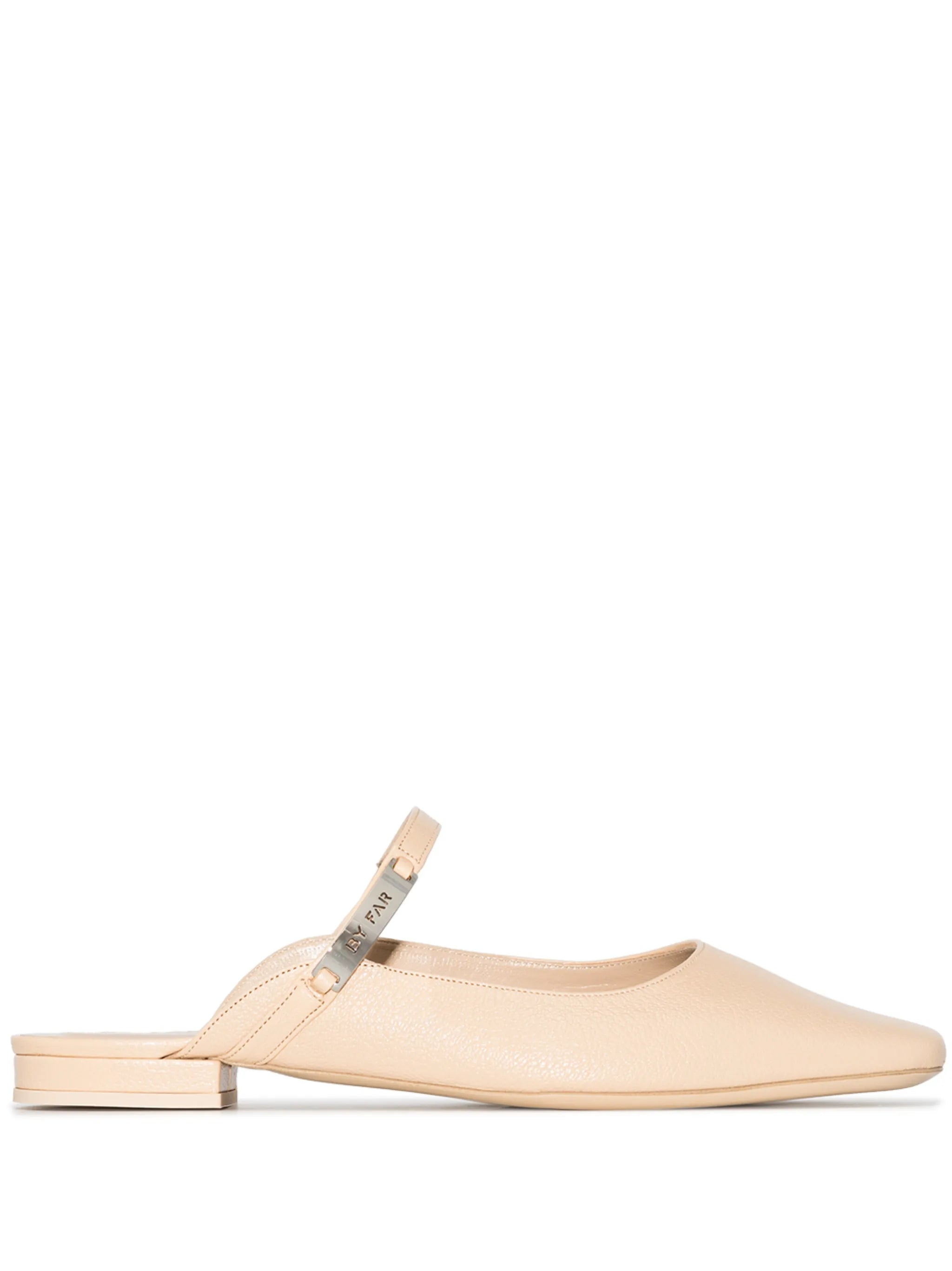 Etta grained leather mules