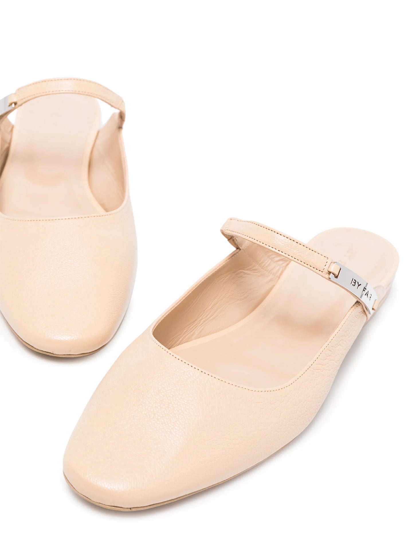 Etta grained leather mules