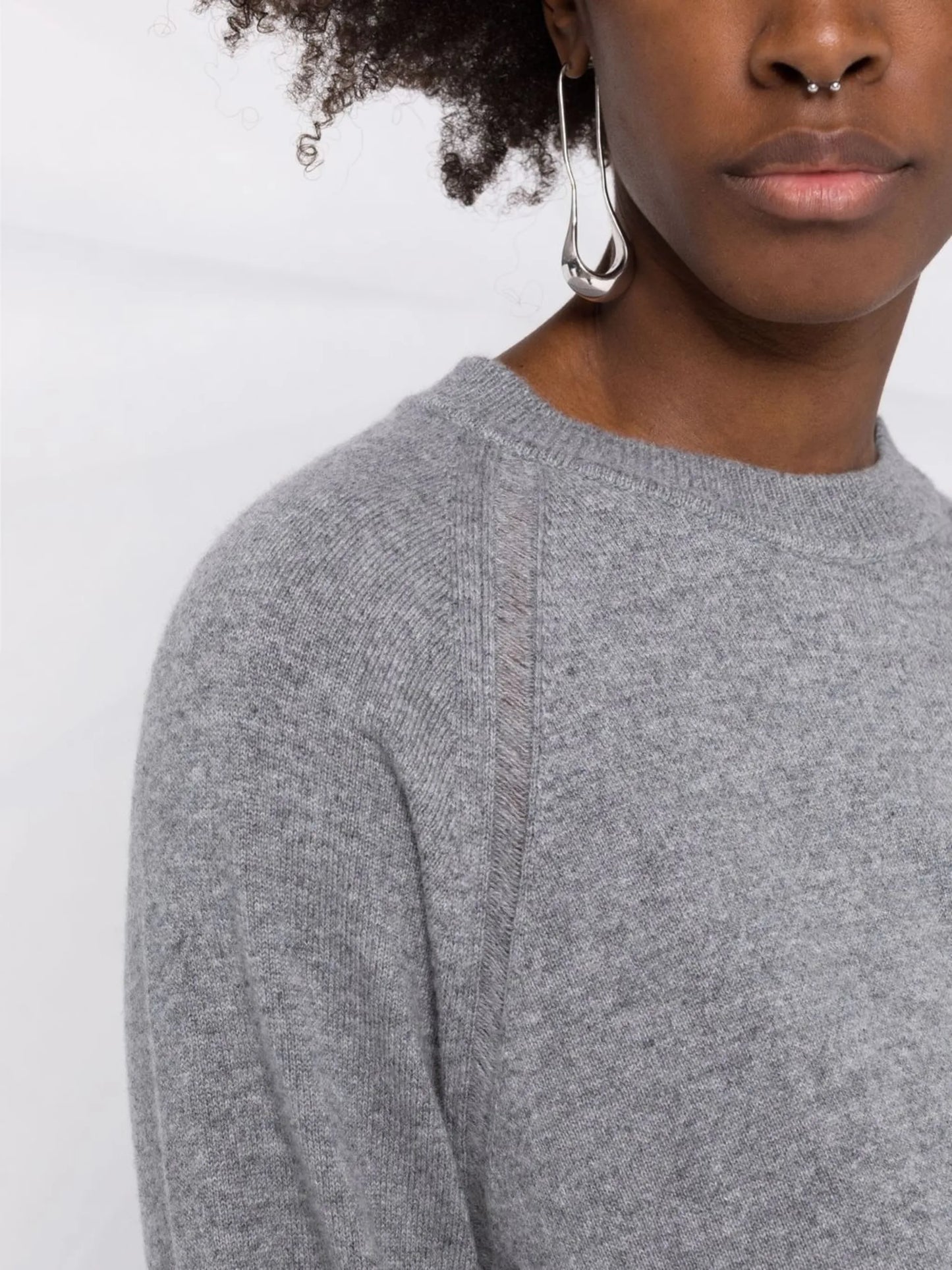 long-sleeved cashmere pullover