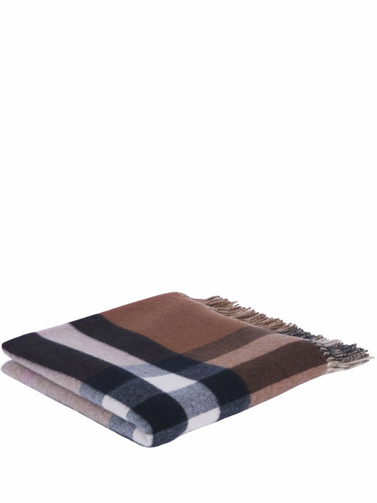 check cashmere blanket