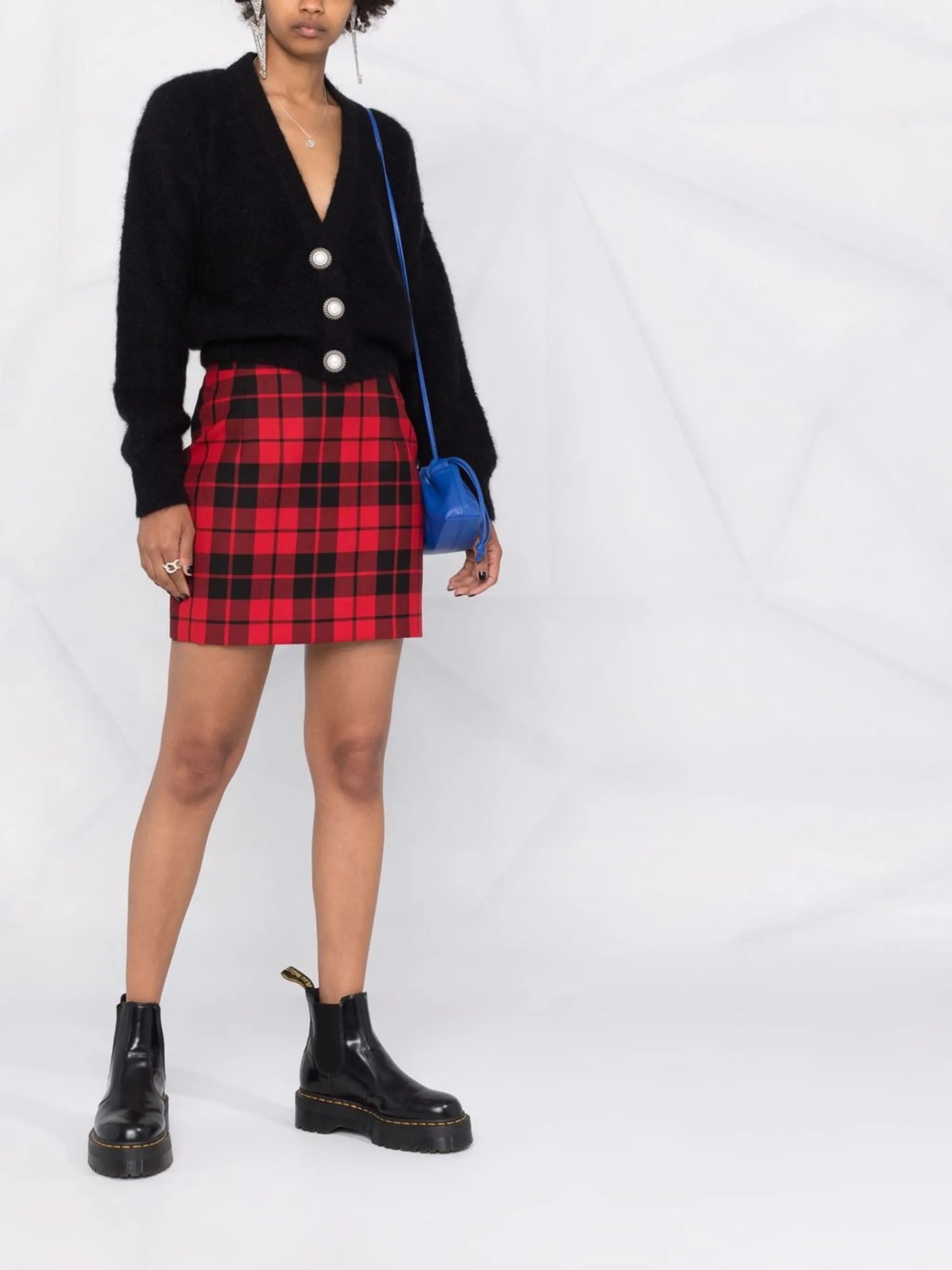 V-neck cropped cardigan