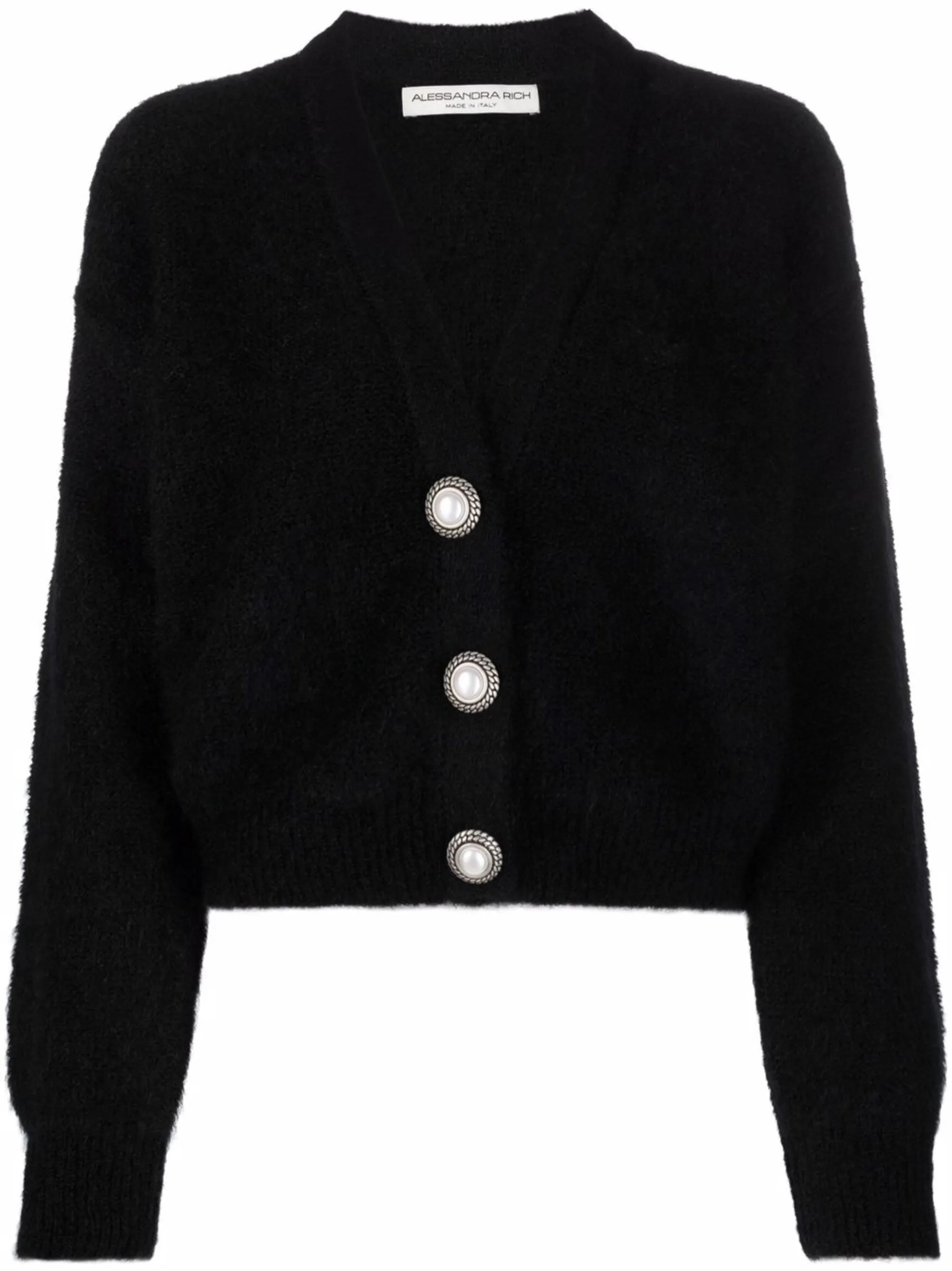 V-neck cropped cardigan