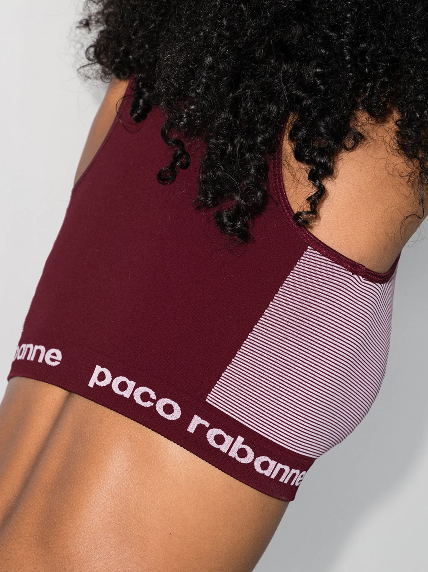 logo waistband sports bra