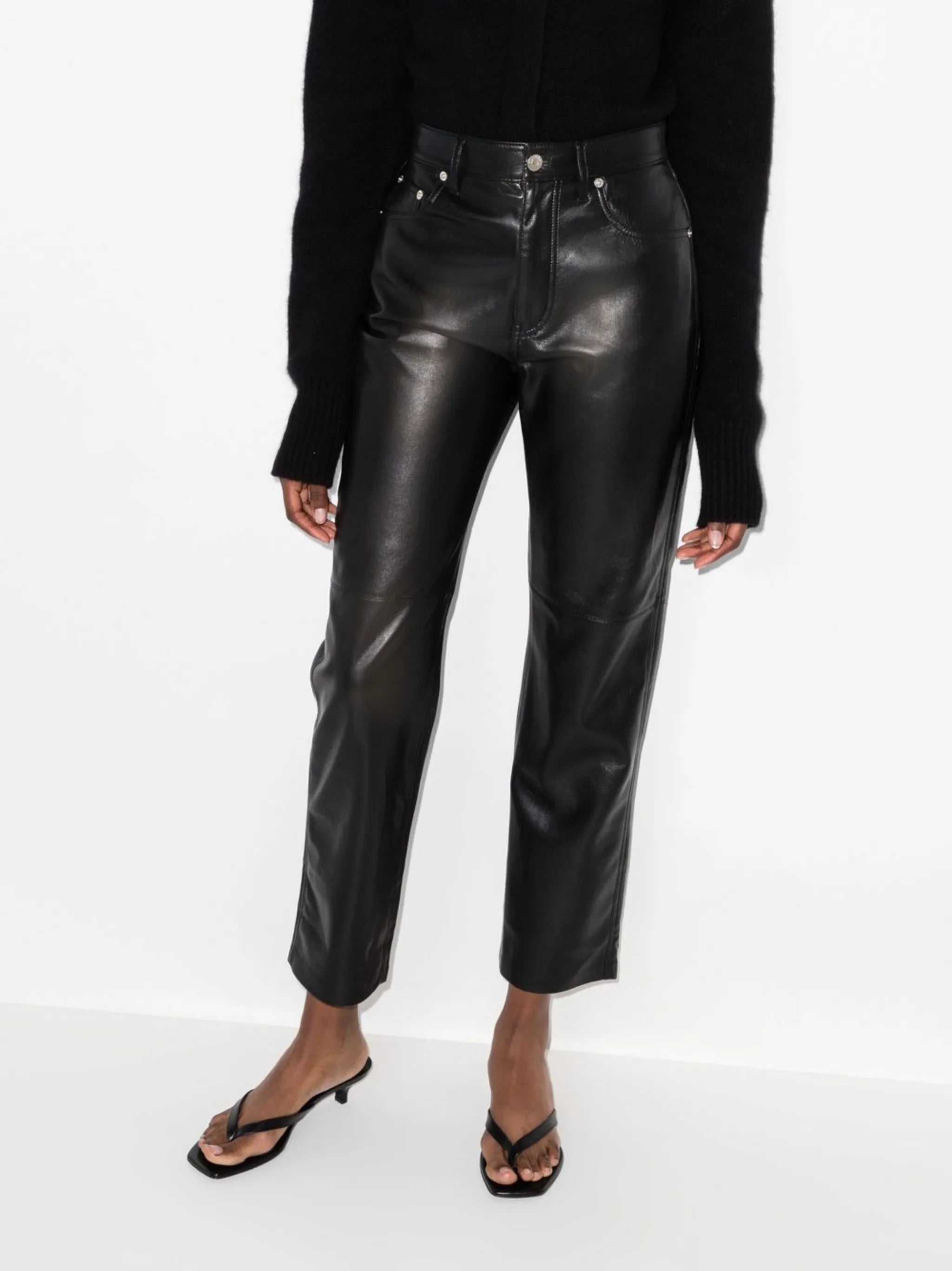 cropped flared trousers