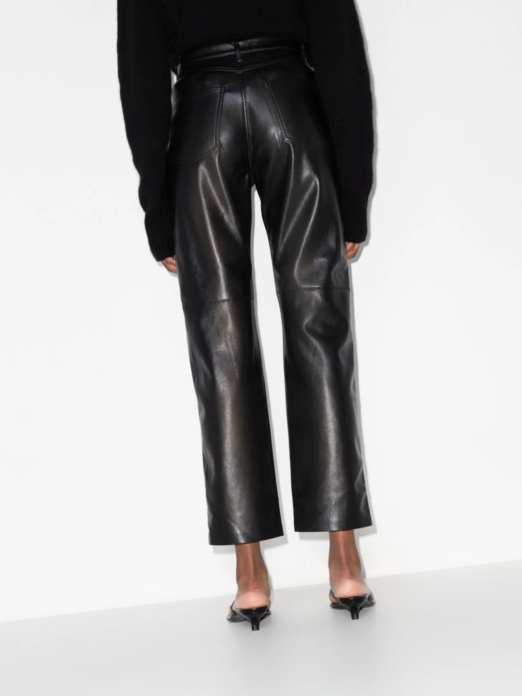 cropped flared trousers