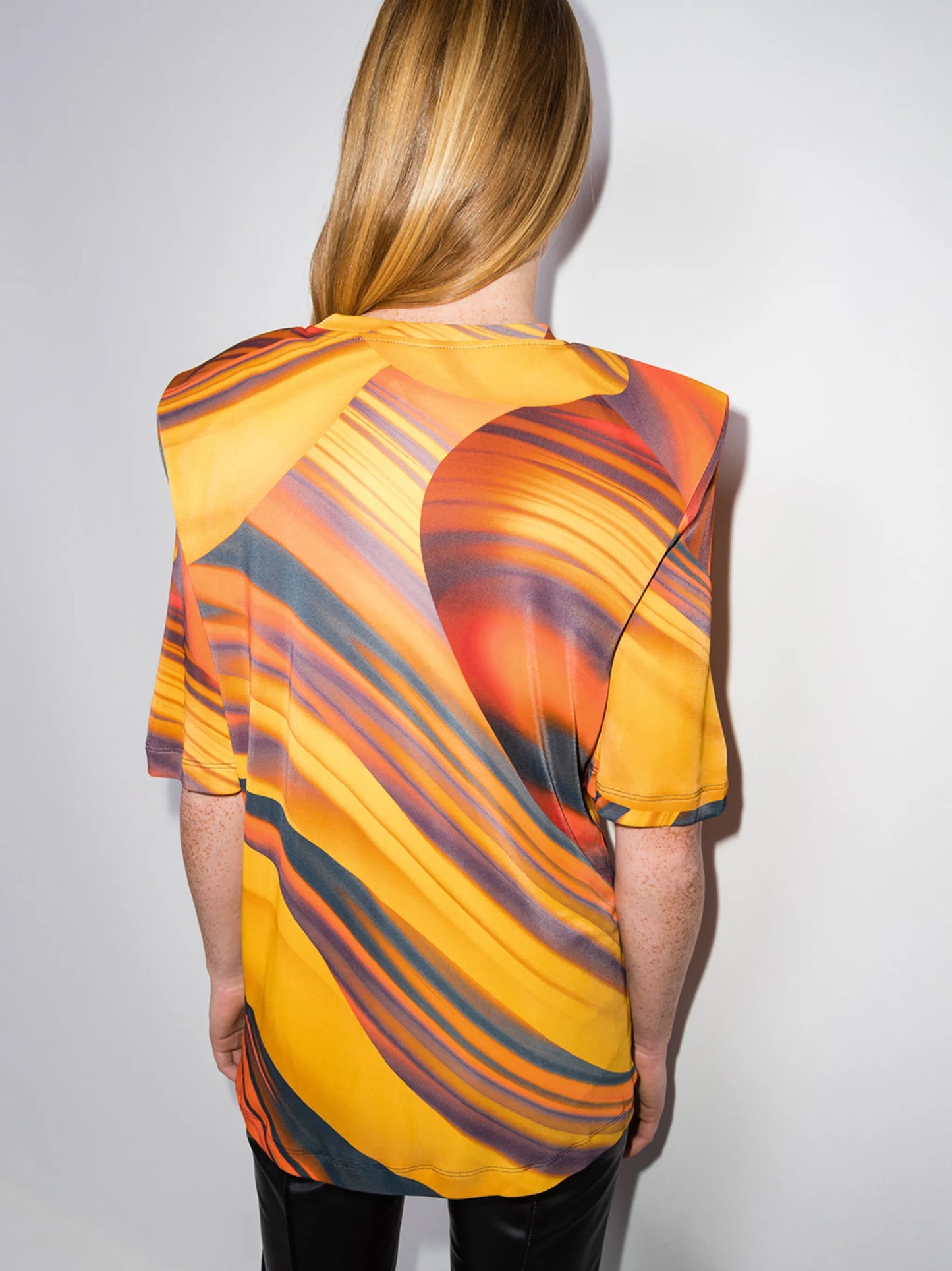 Bella abstract-print T-shirt