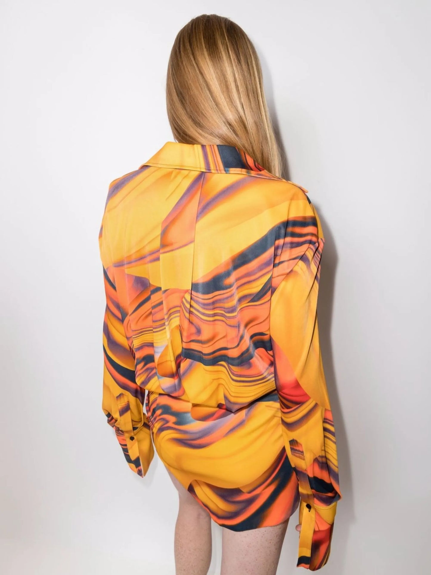 Silvye graphic-print shirtdress