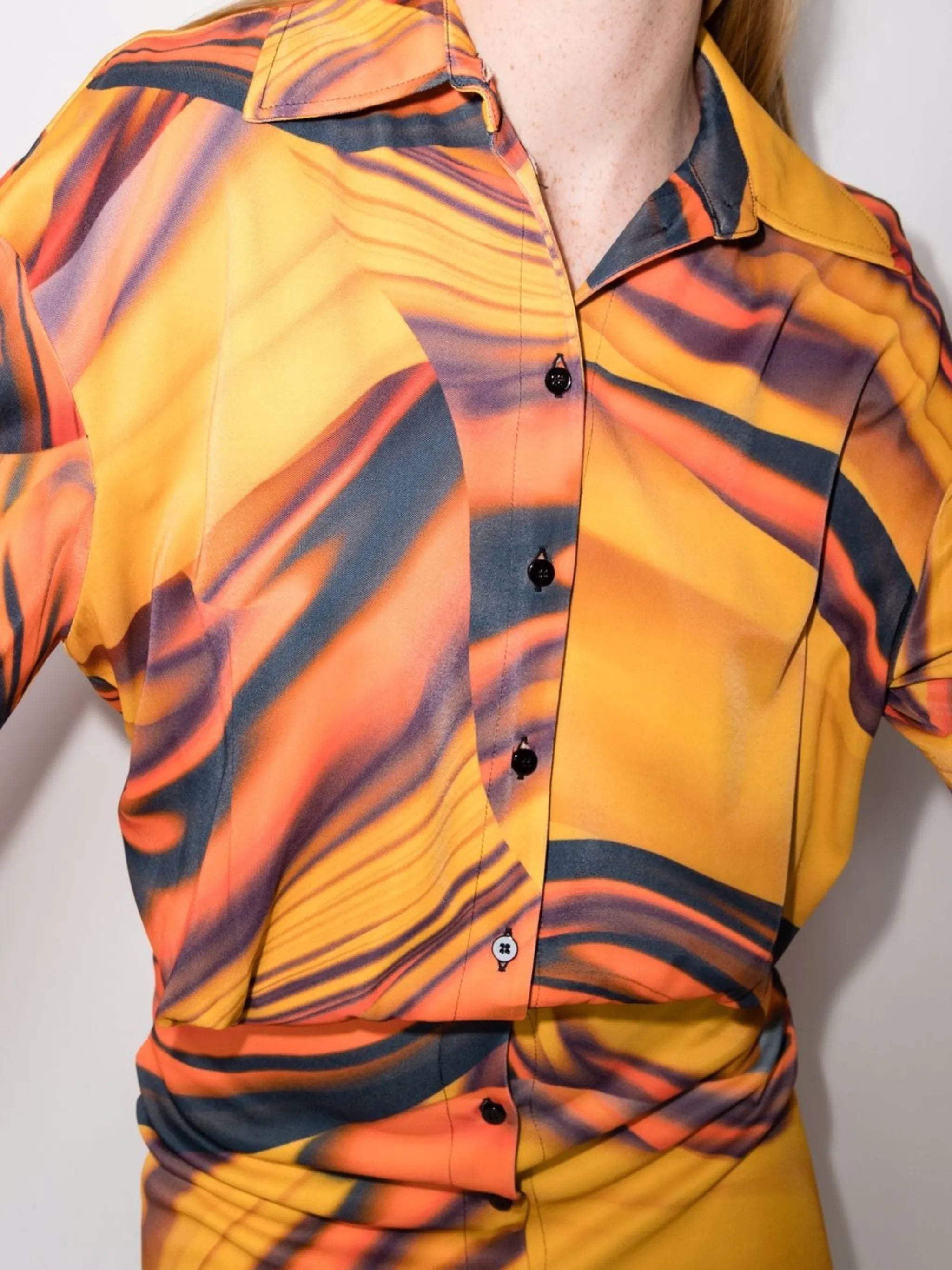 Silvye graphic-print shirtdress