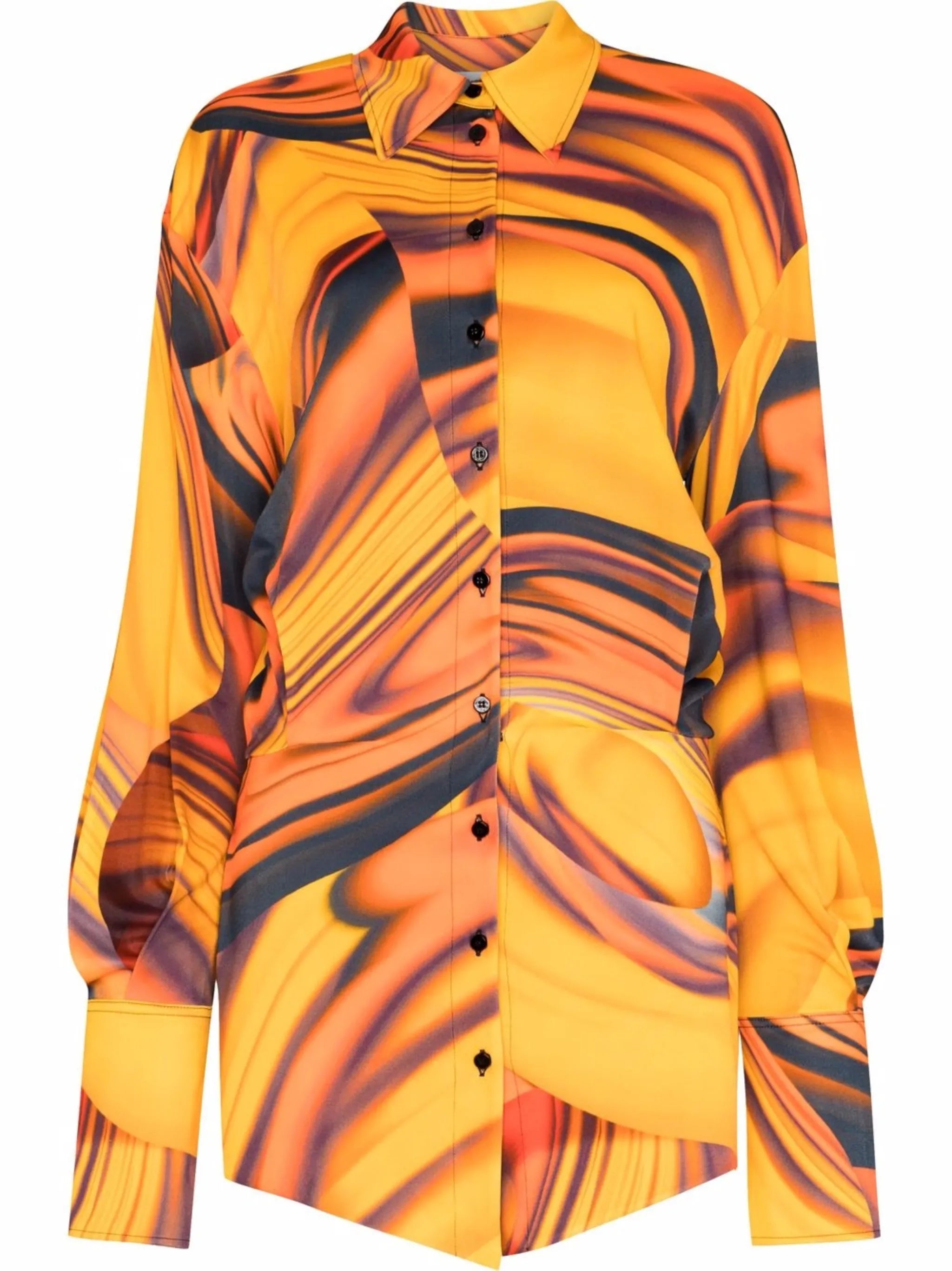 Silvye graphic-print shirtdress
