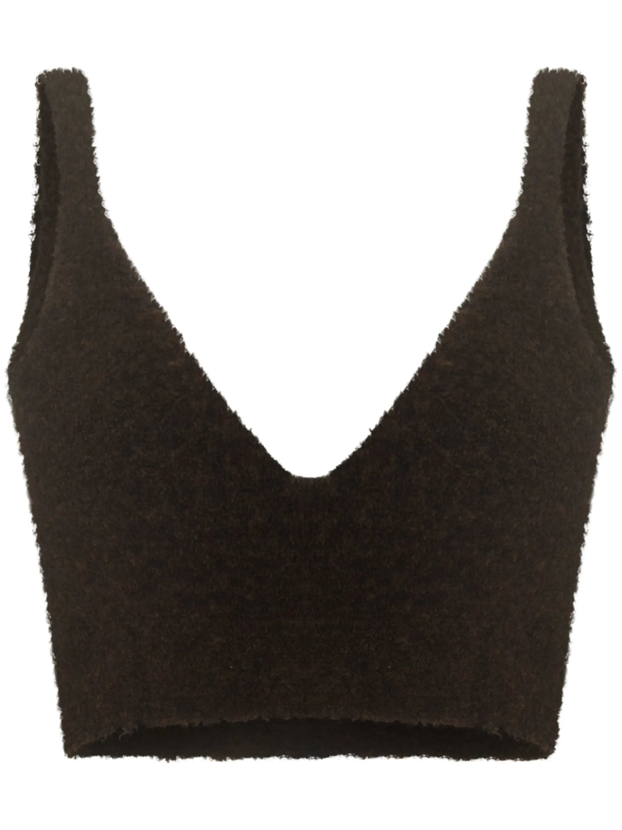 Zosia bouclé bralette top