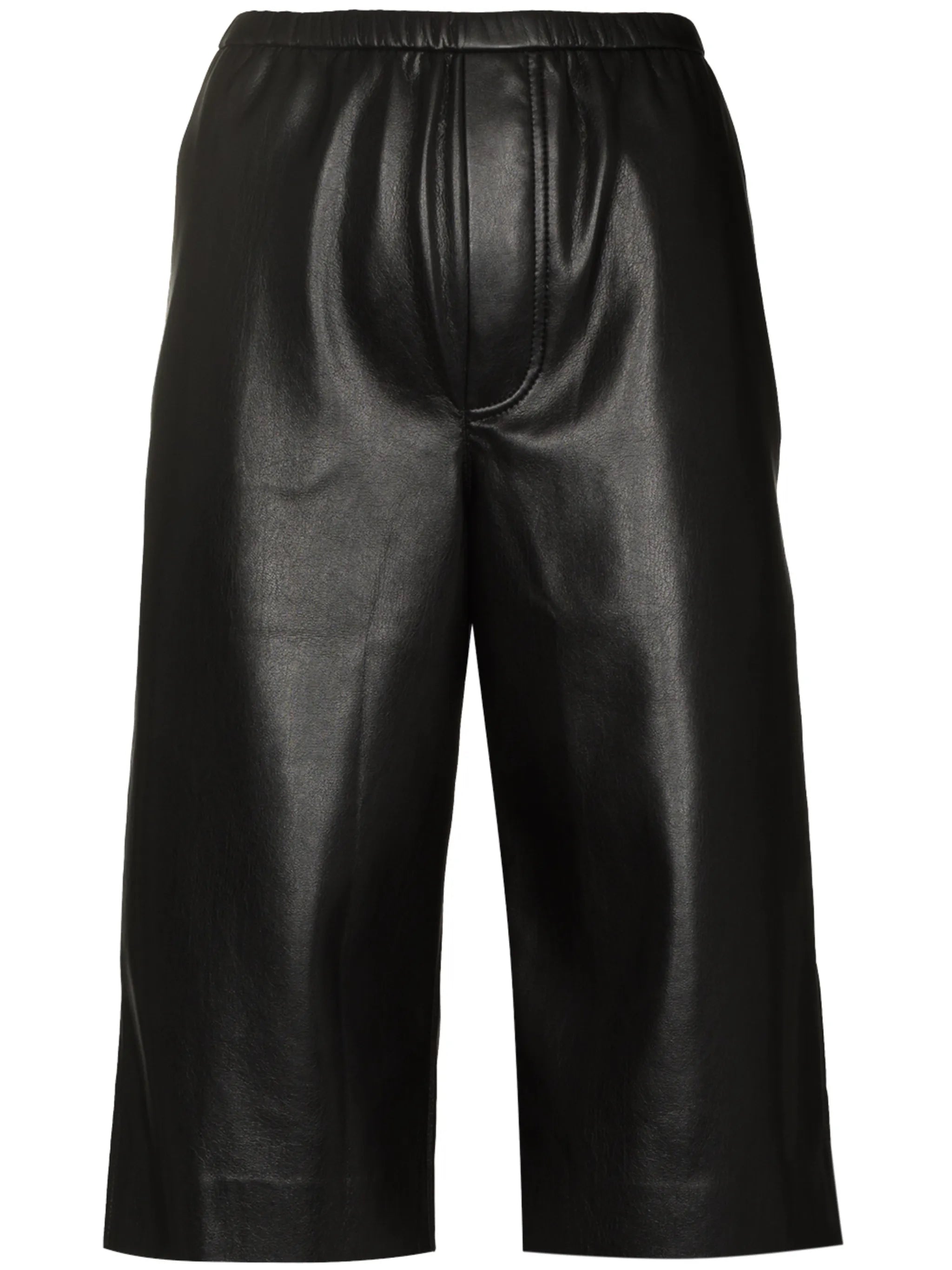 Wender faux-leather Bermuda shorts