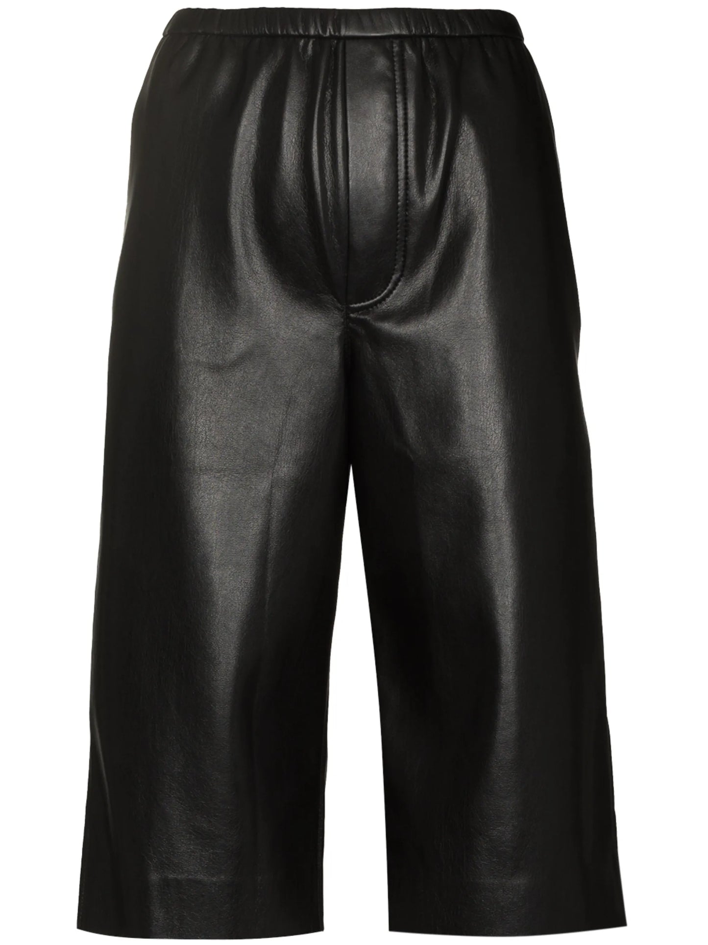 Wender faux-leather Bermuda shorts