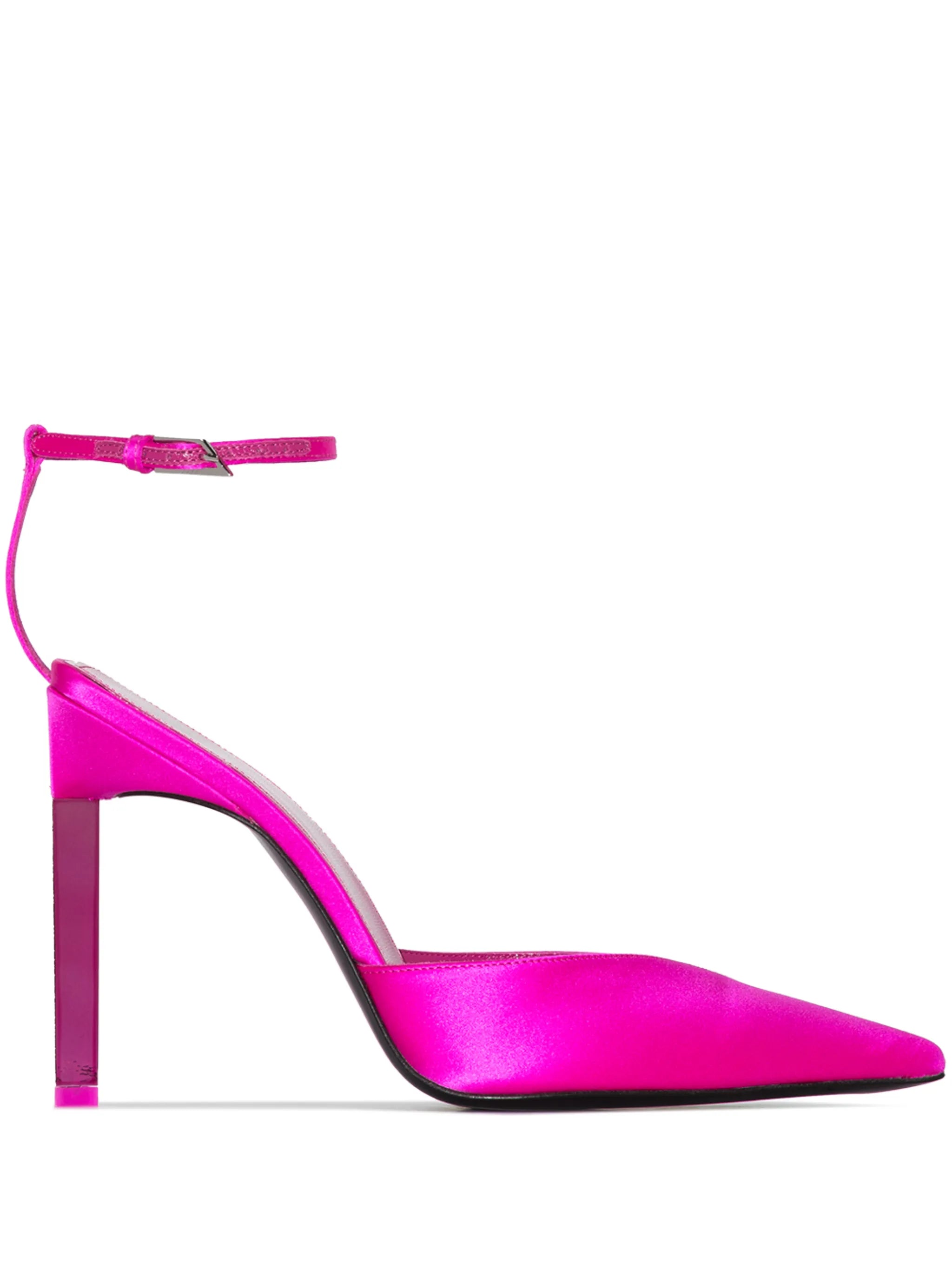Perine satin pumps