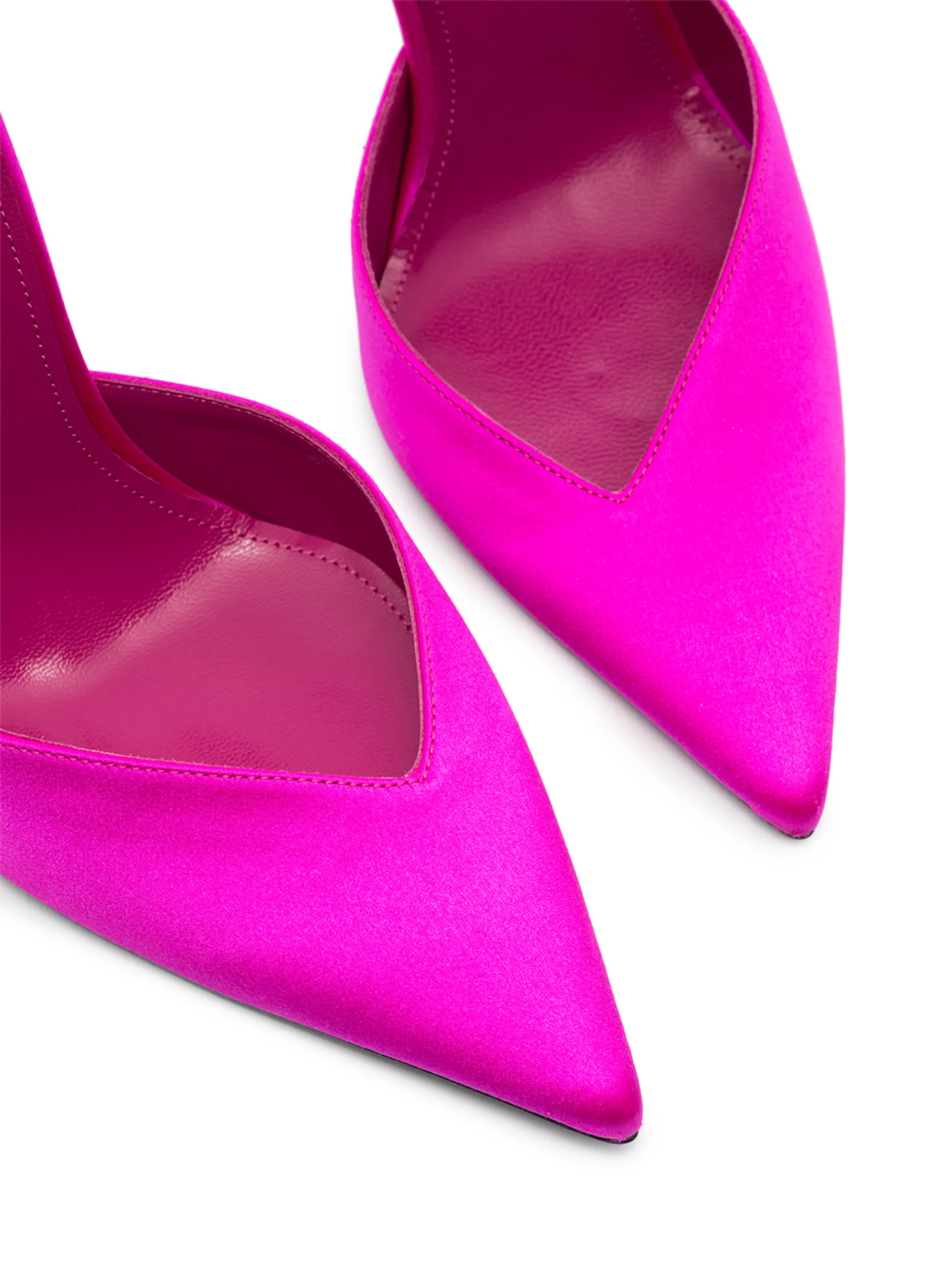 Perine satin pumps