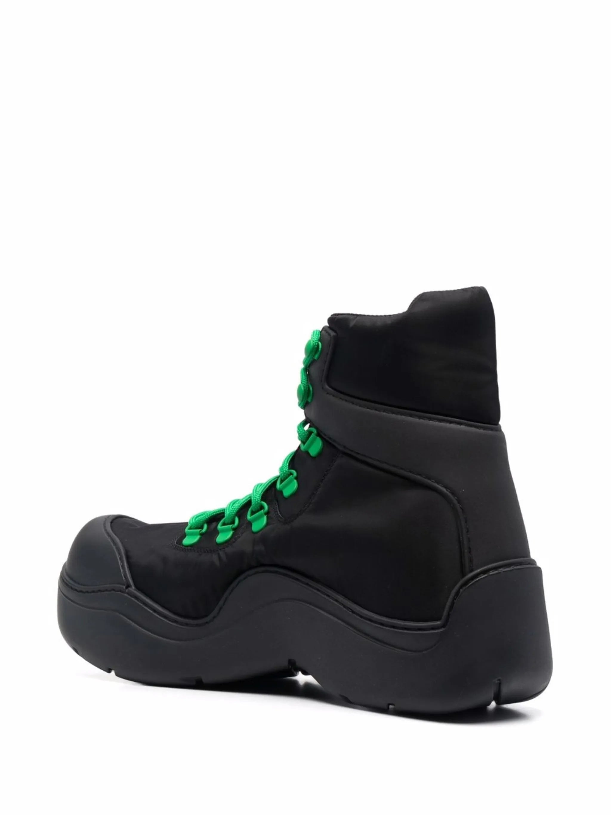 contrasting-lace ankle boots