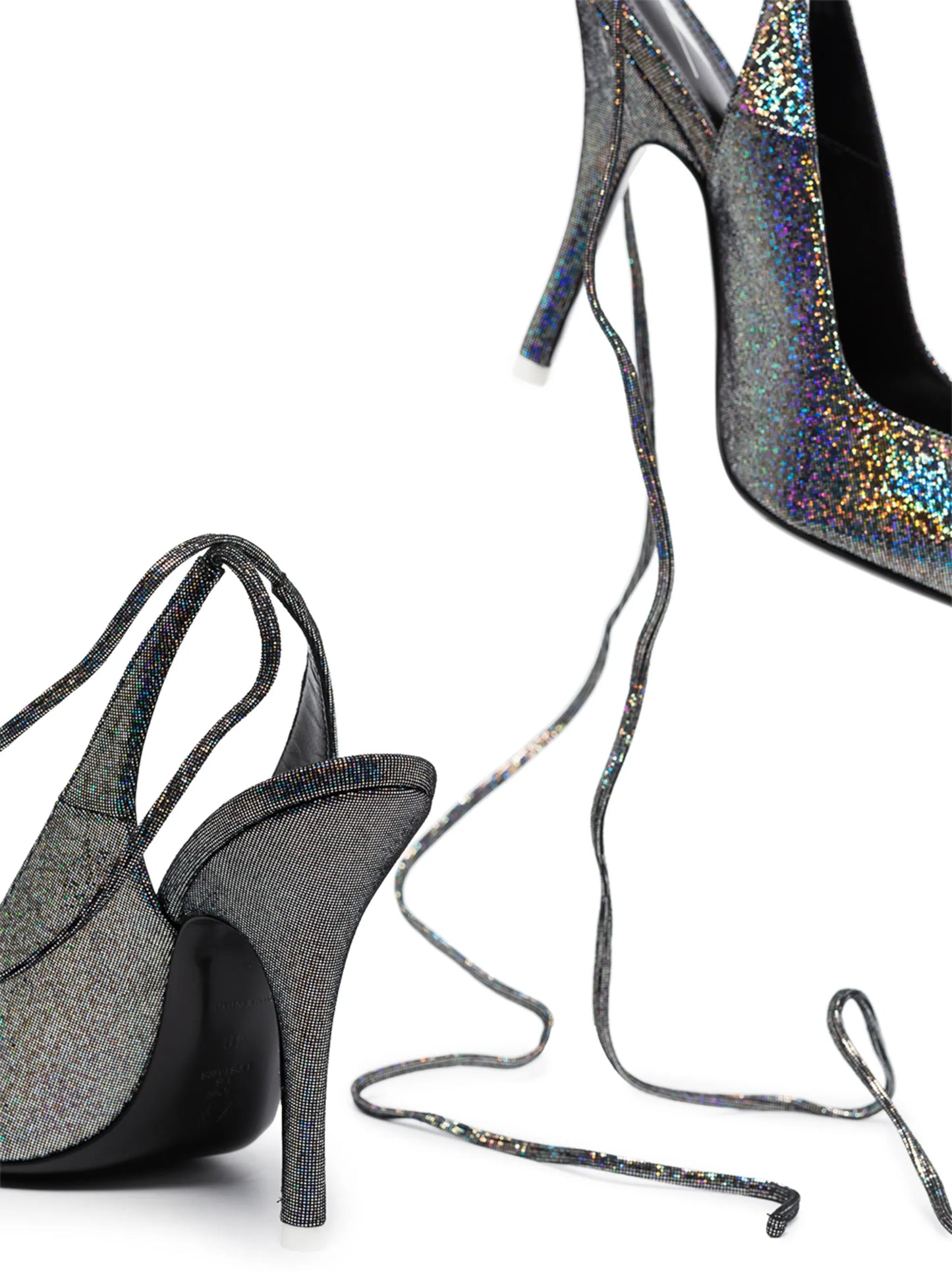 Venus 105mm glitter-embellished pumps