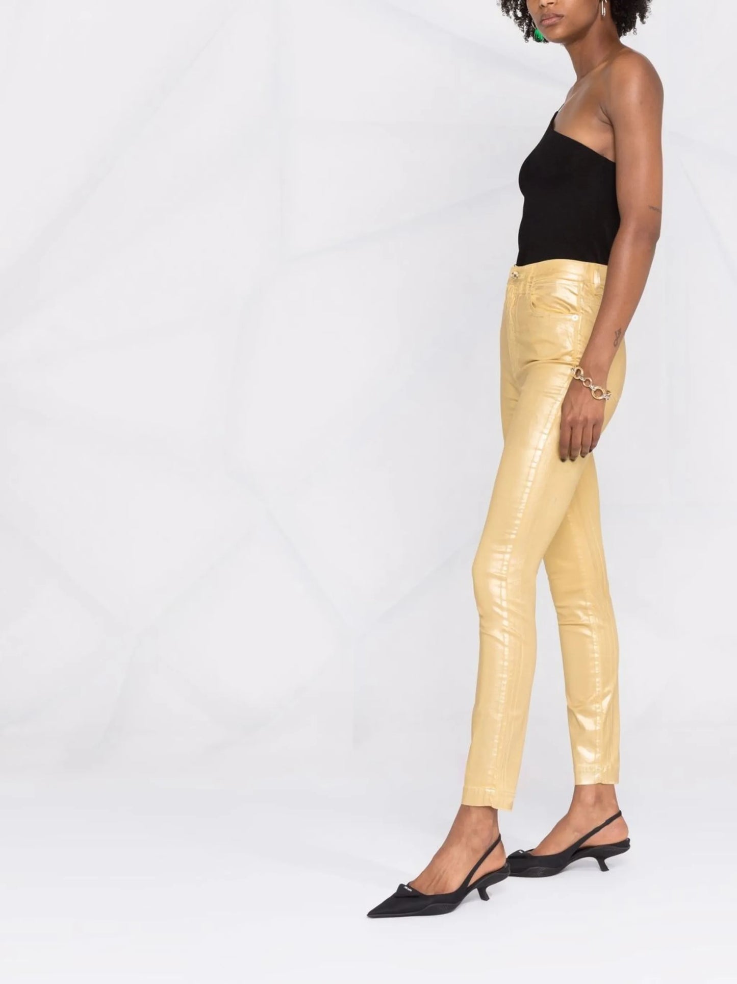 high-rise skinny jeans