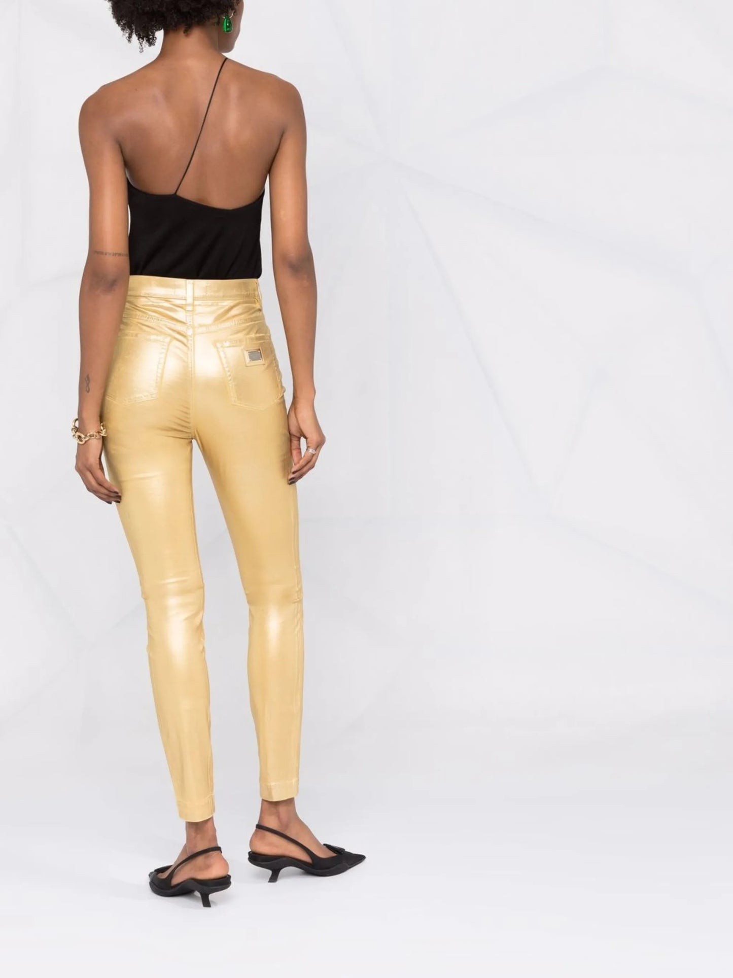 high-rise skinny jeans