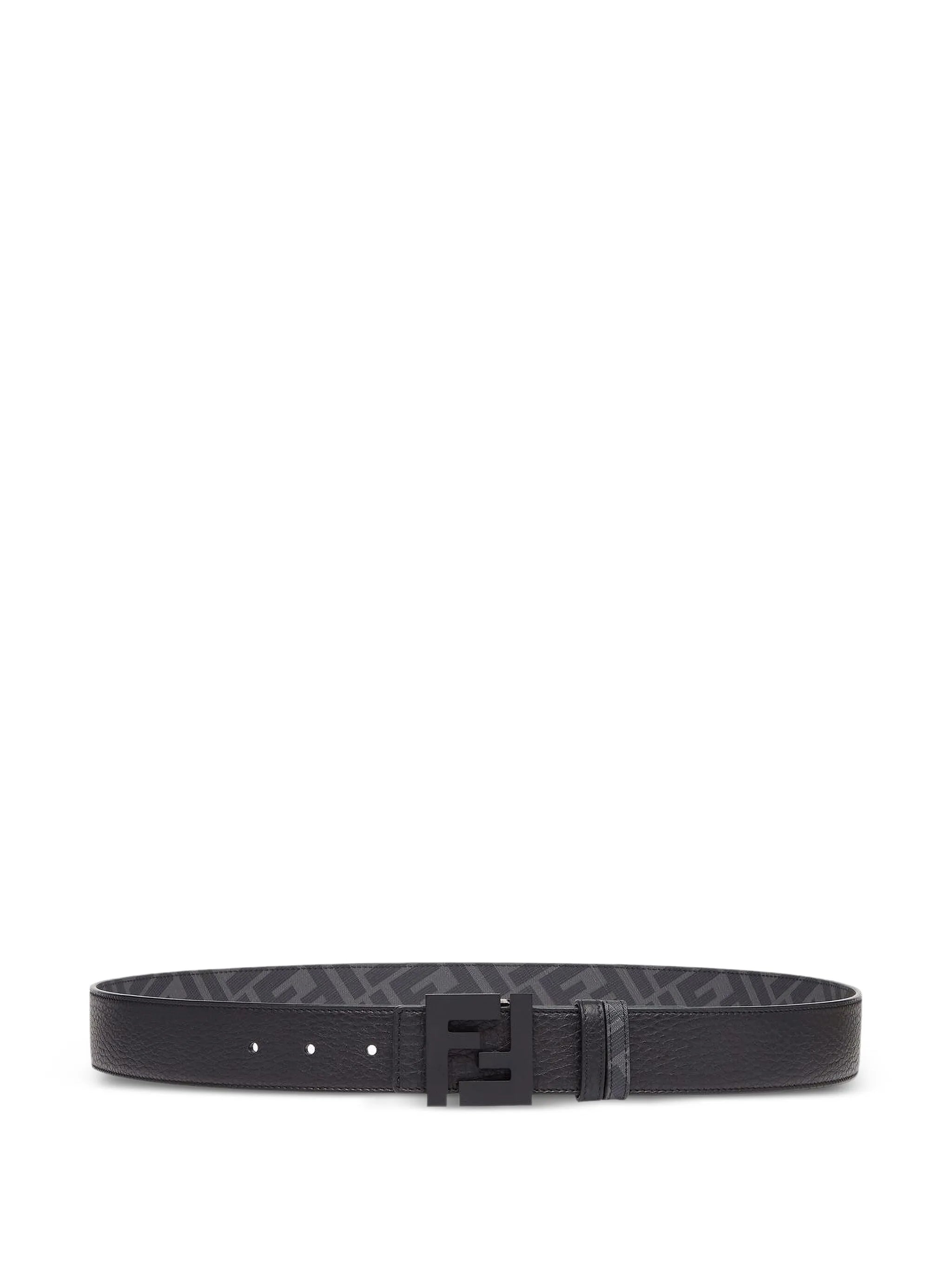 reversible logo-buckle belt
