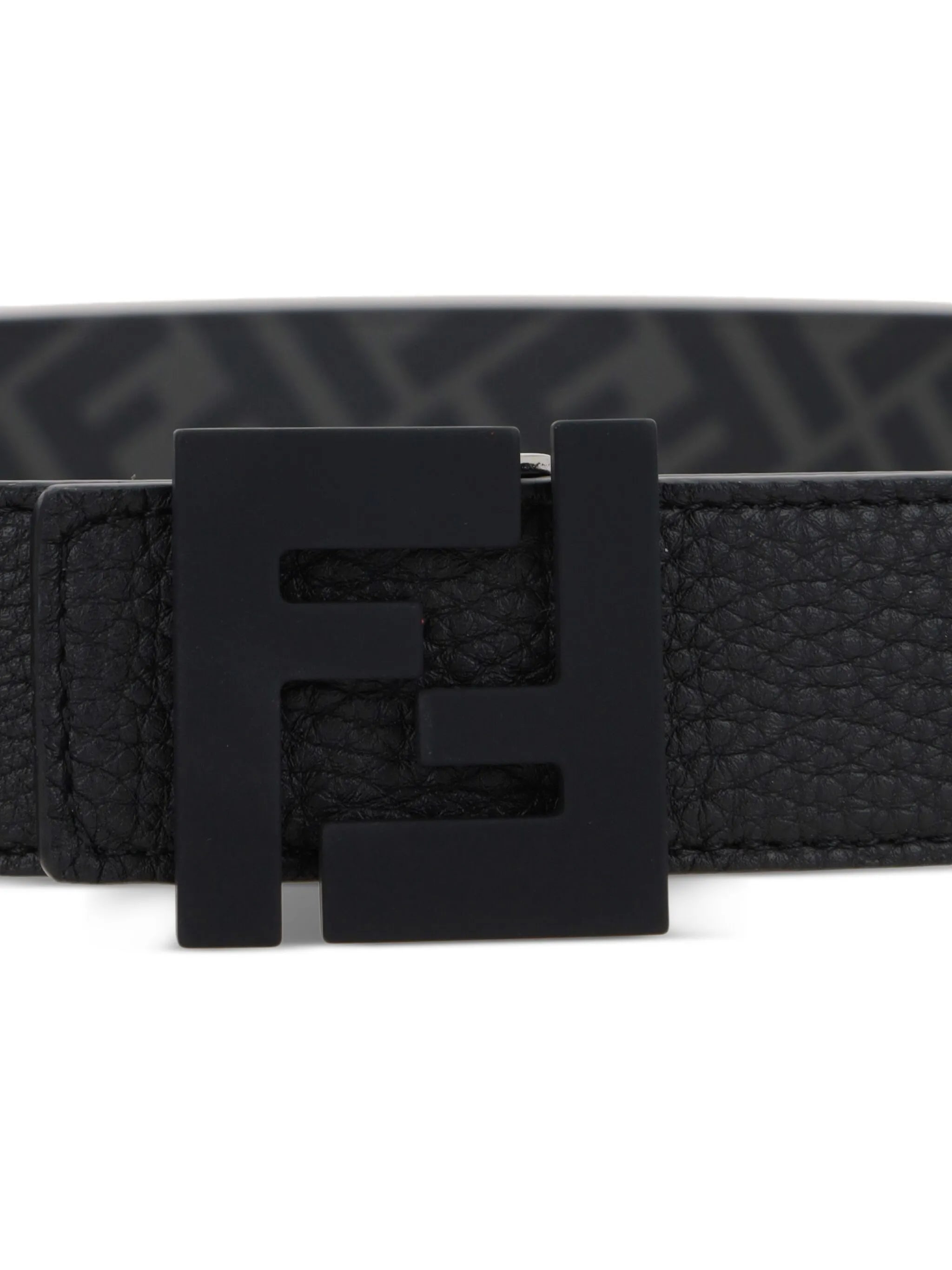 reversible logo-buckle belt