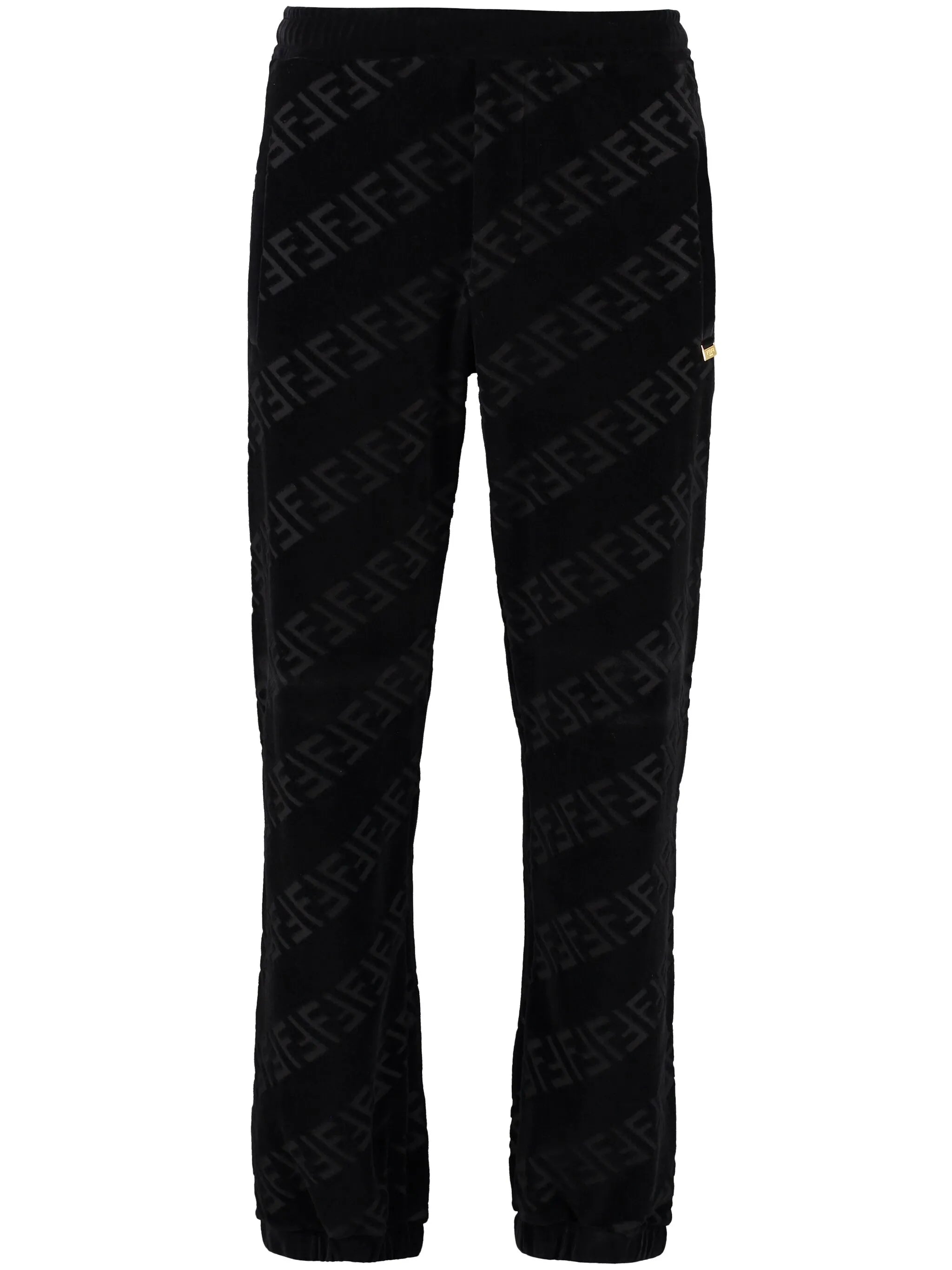 FF-motif velvet track pants