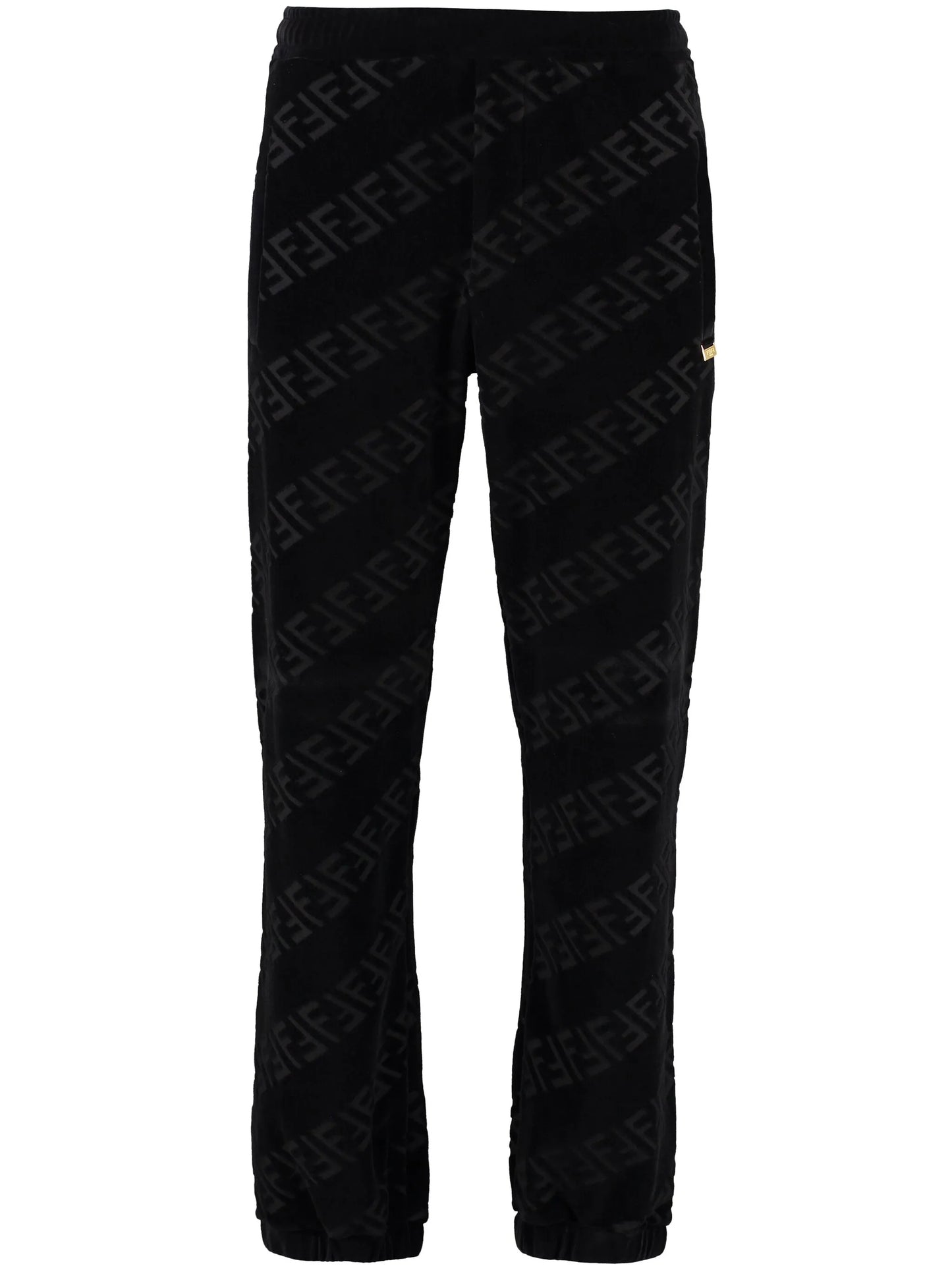 FF-motif velvet track pants