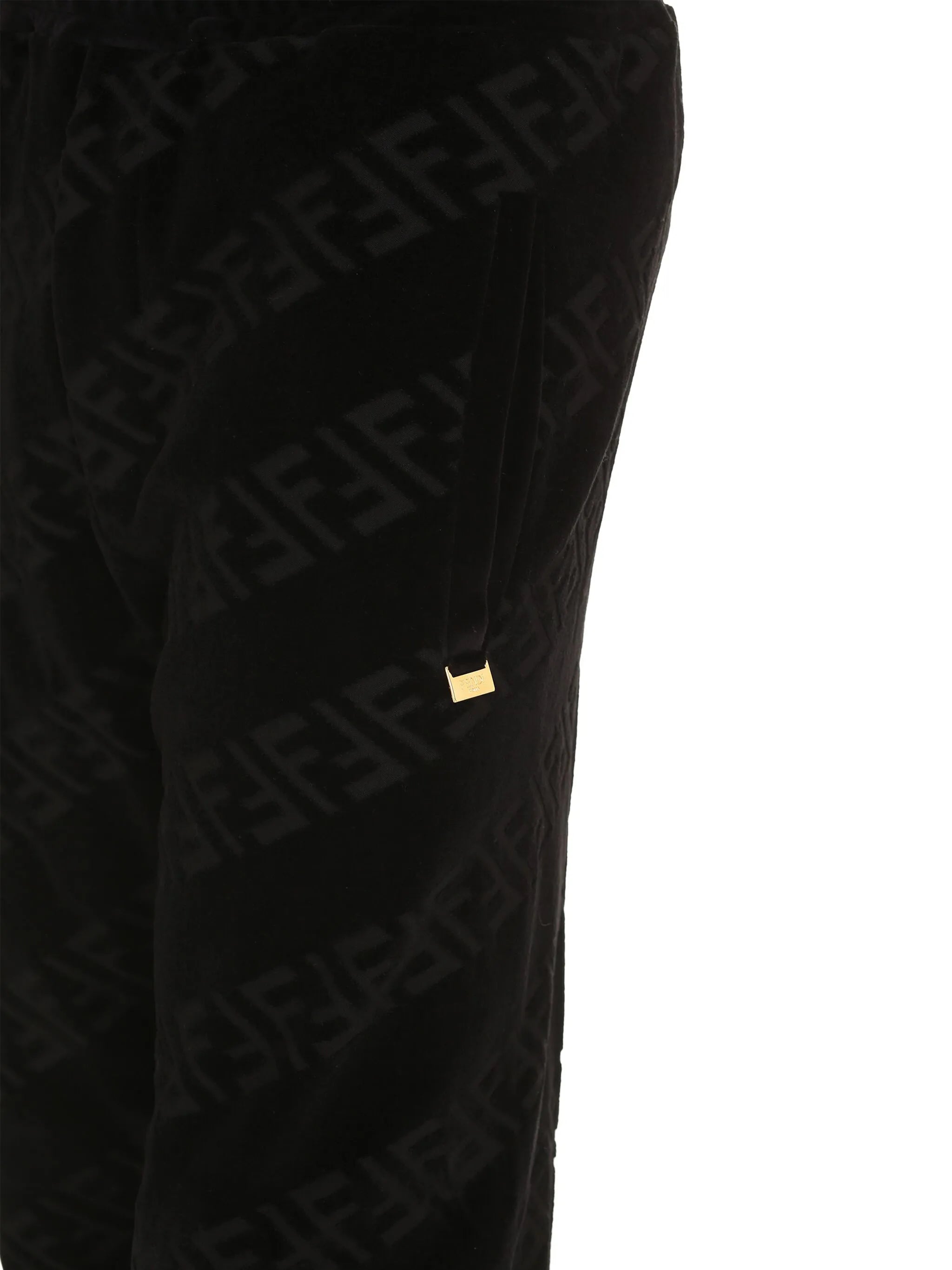 FF-motif velvet track pants