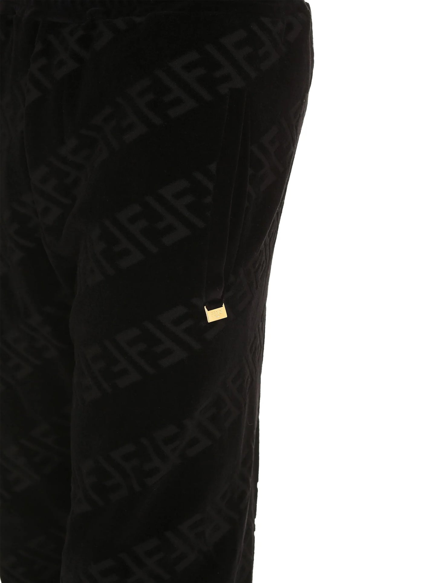 FF-motif velvet track pants
