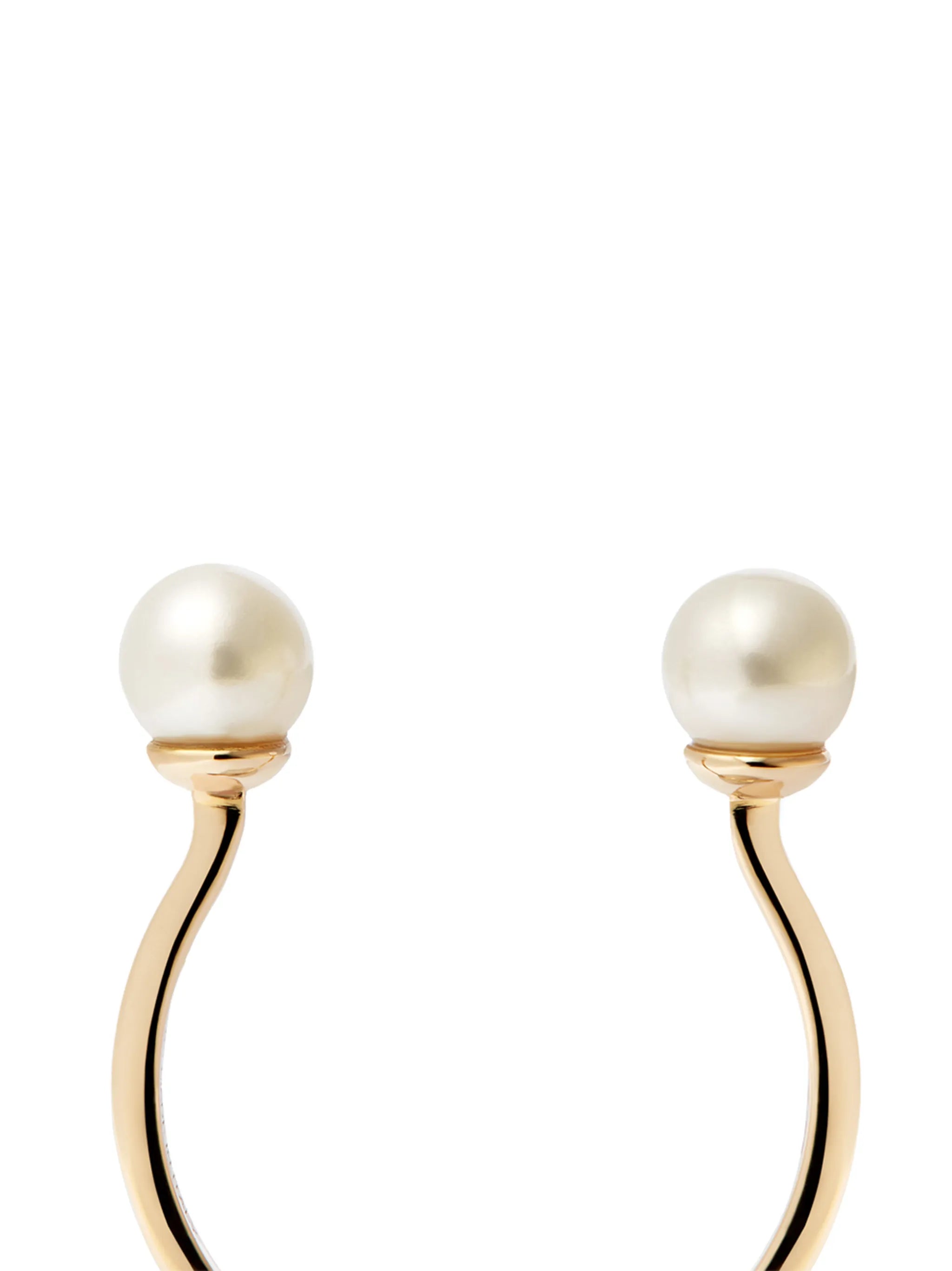 18kt yellow gold Double Pearl ring