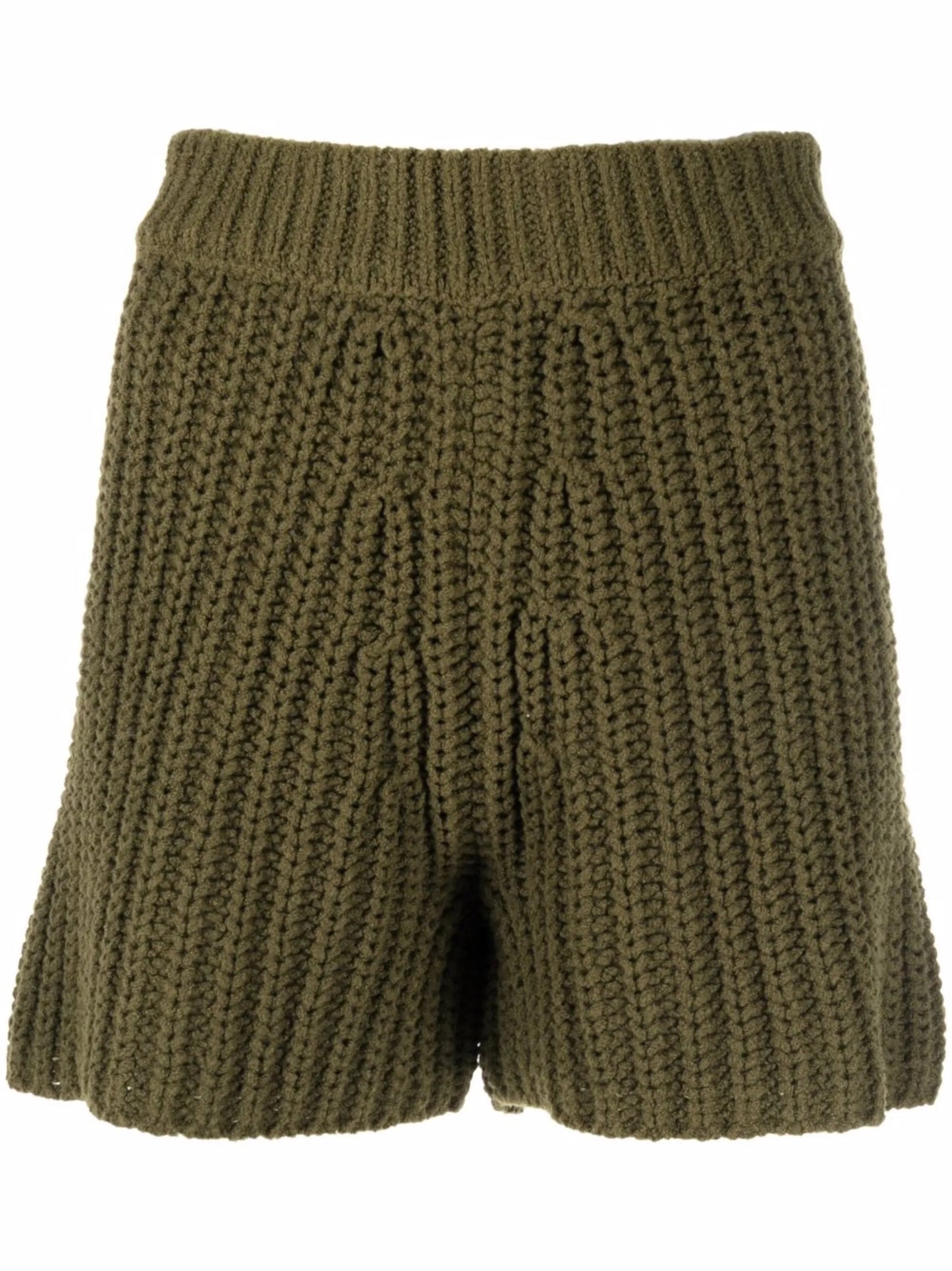 Pucon ribbed-knit shorts