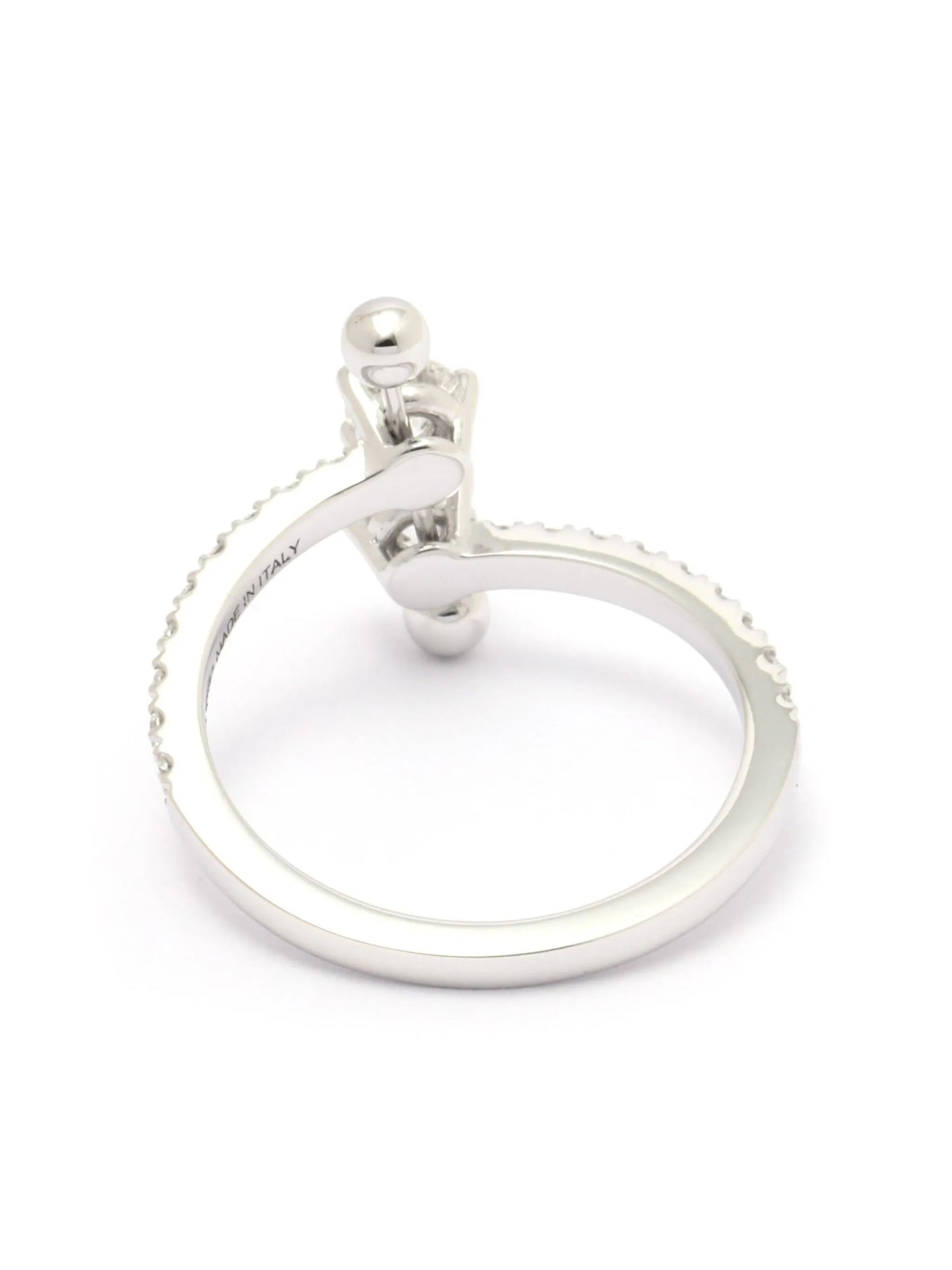 18kt white gold Two In One Contrariè diamond ring