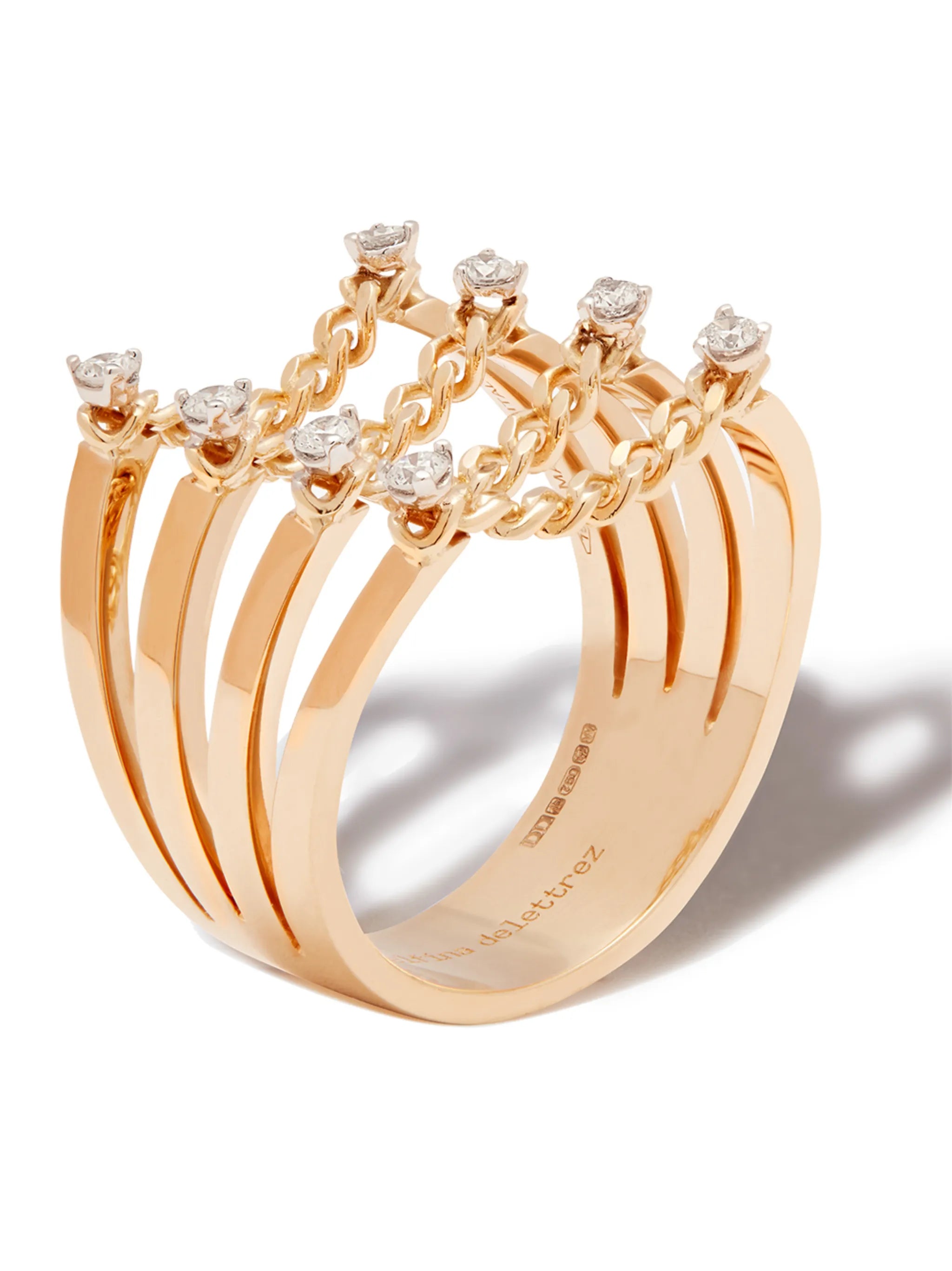 18kt yellow gold diamond ring