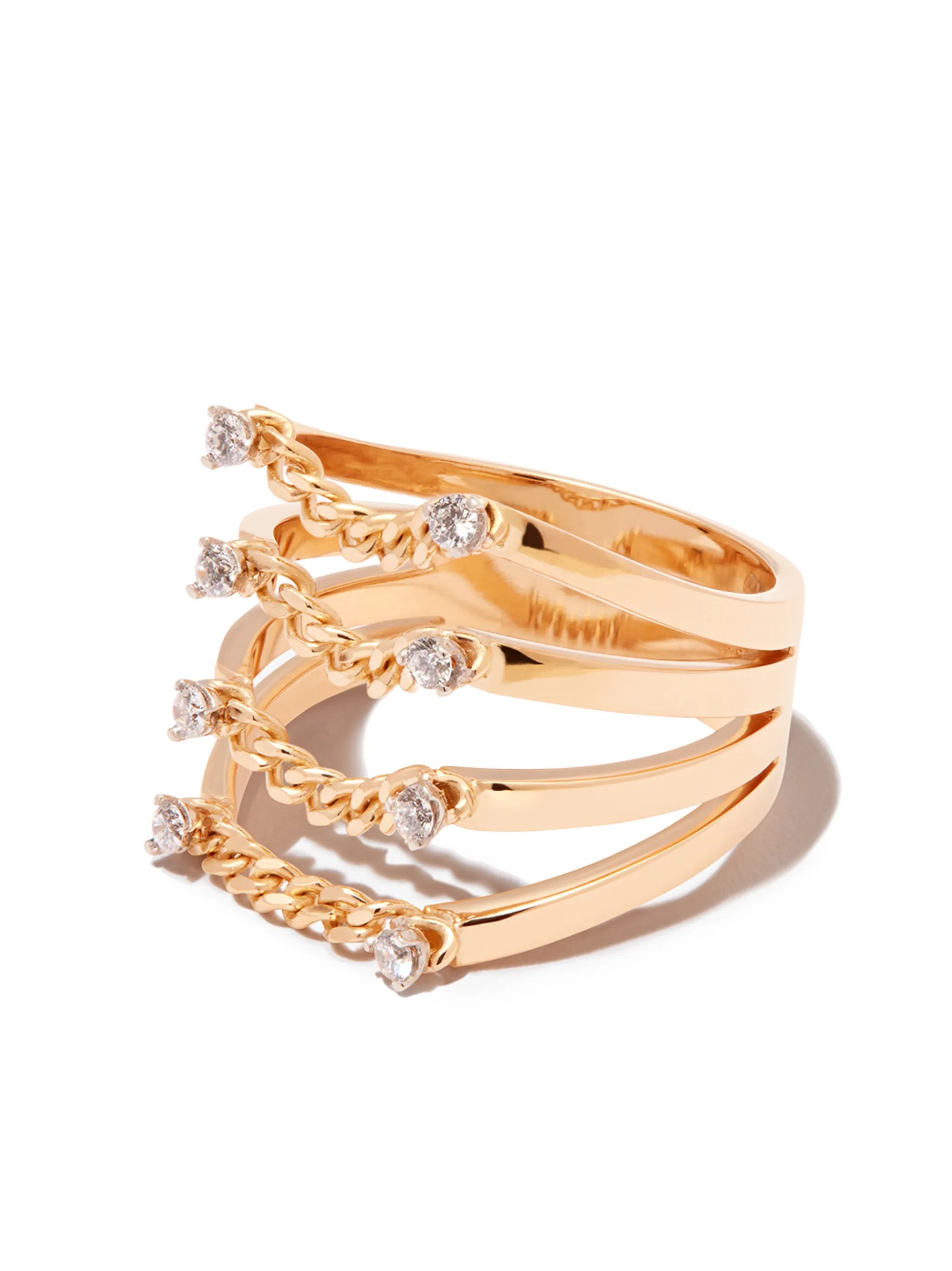 18kt yellow gold diamond ring