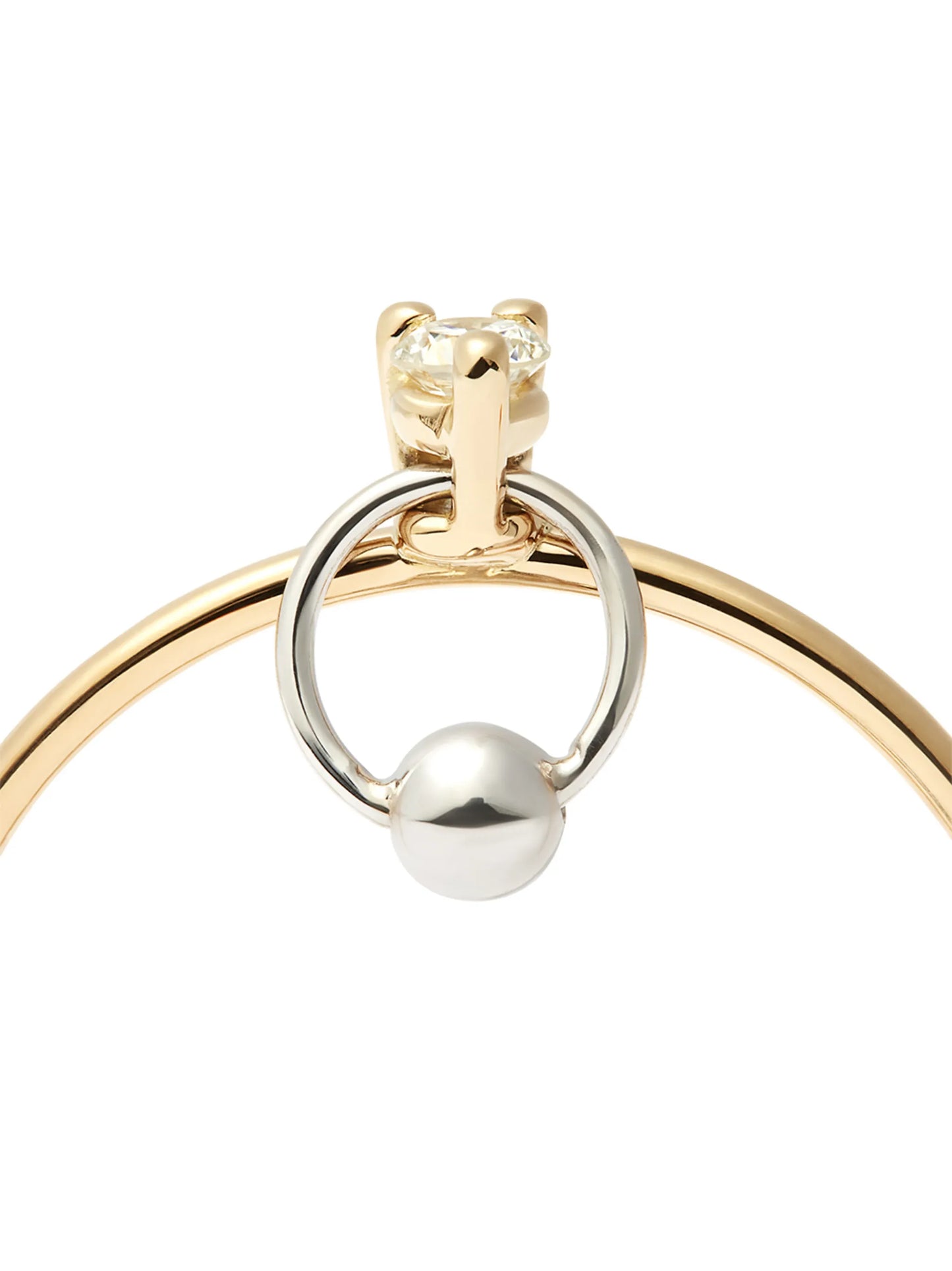 18kt yellow gold Two In One diamond ring