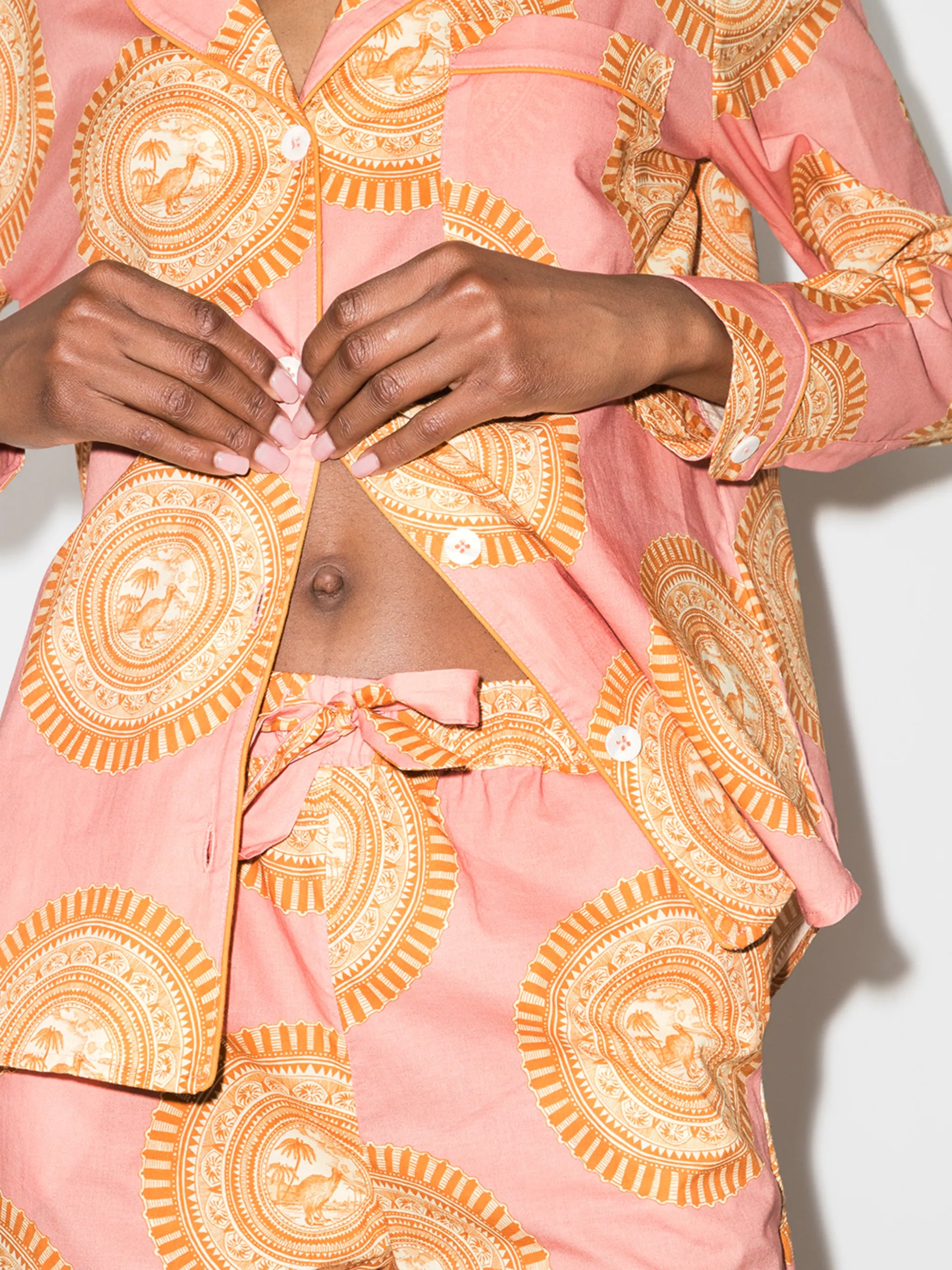 Kiwi two-piece pajama set
