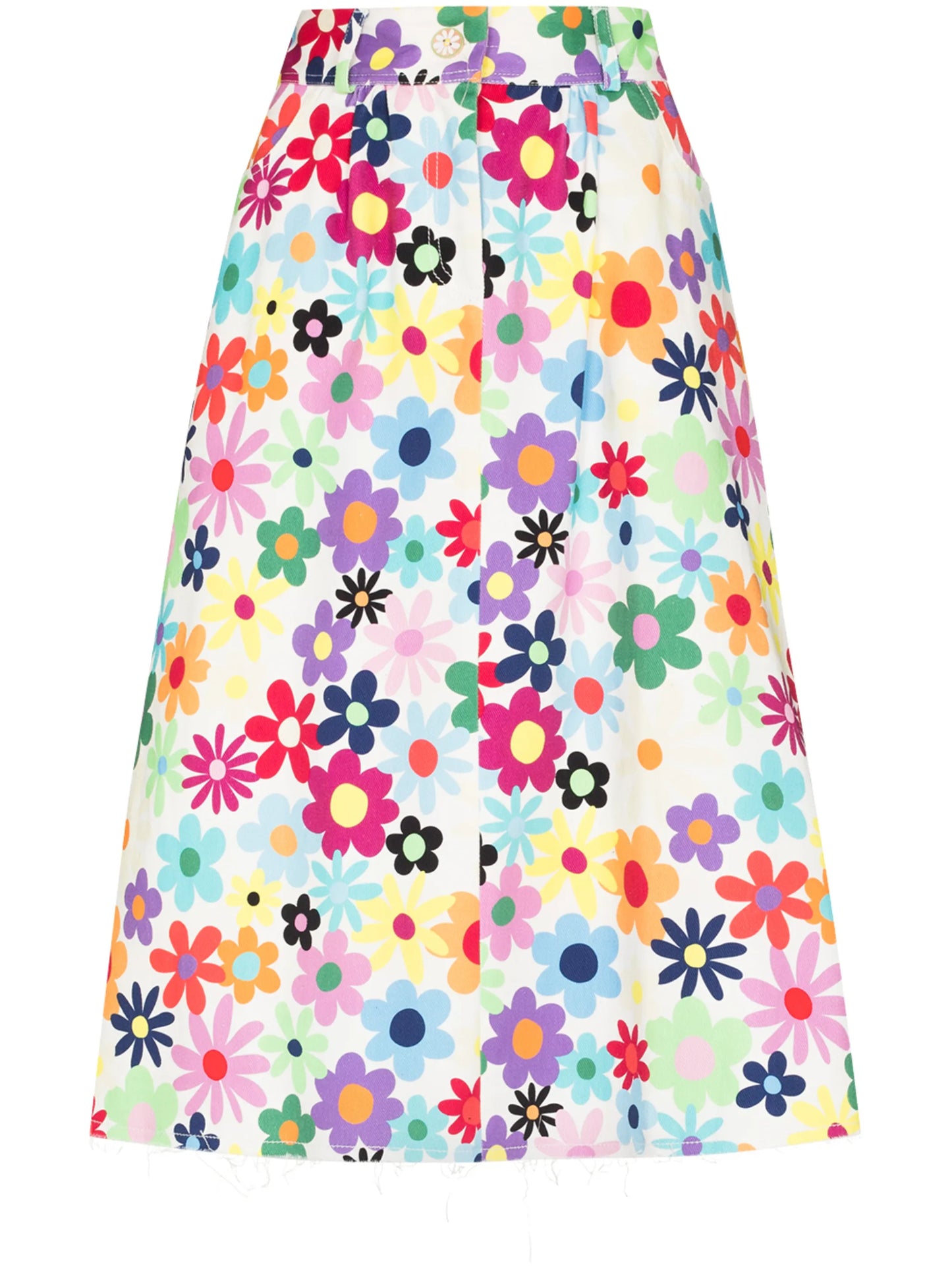floral A-line skirt