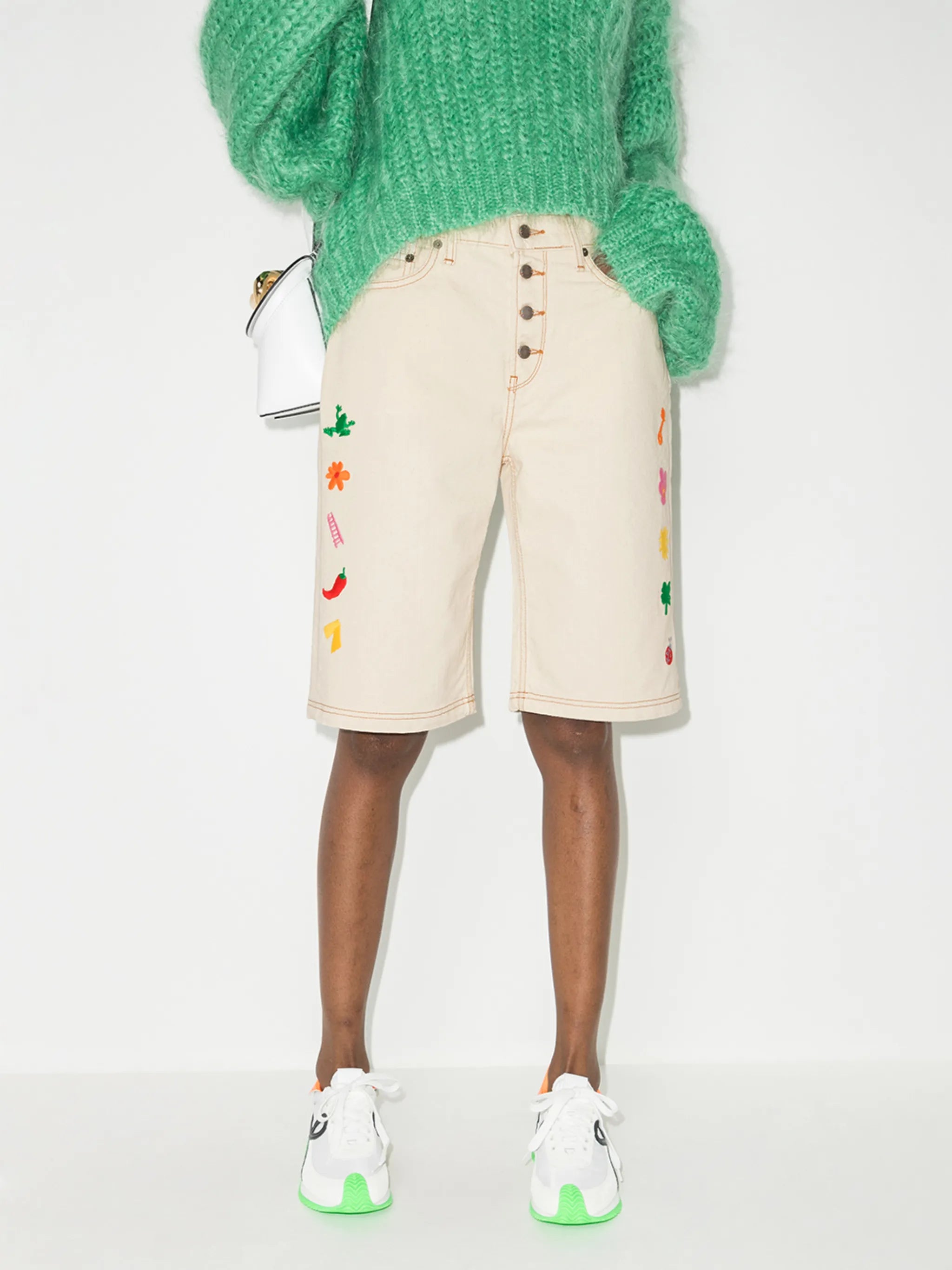 Lucky Charms knee-length shorts