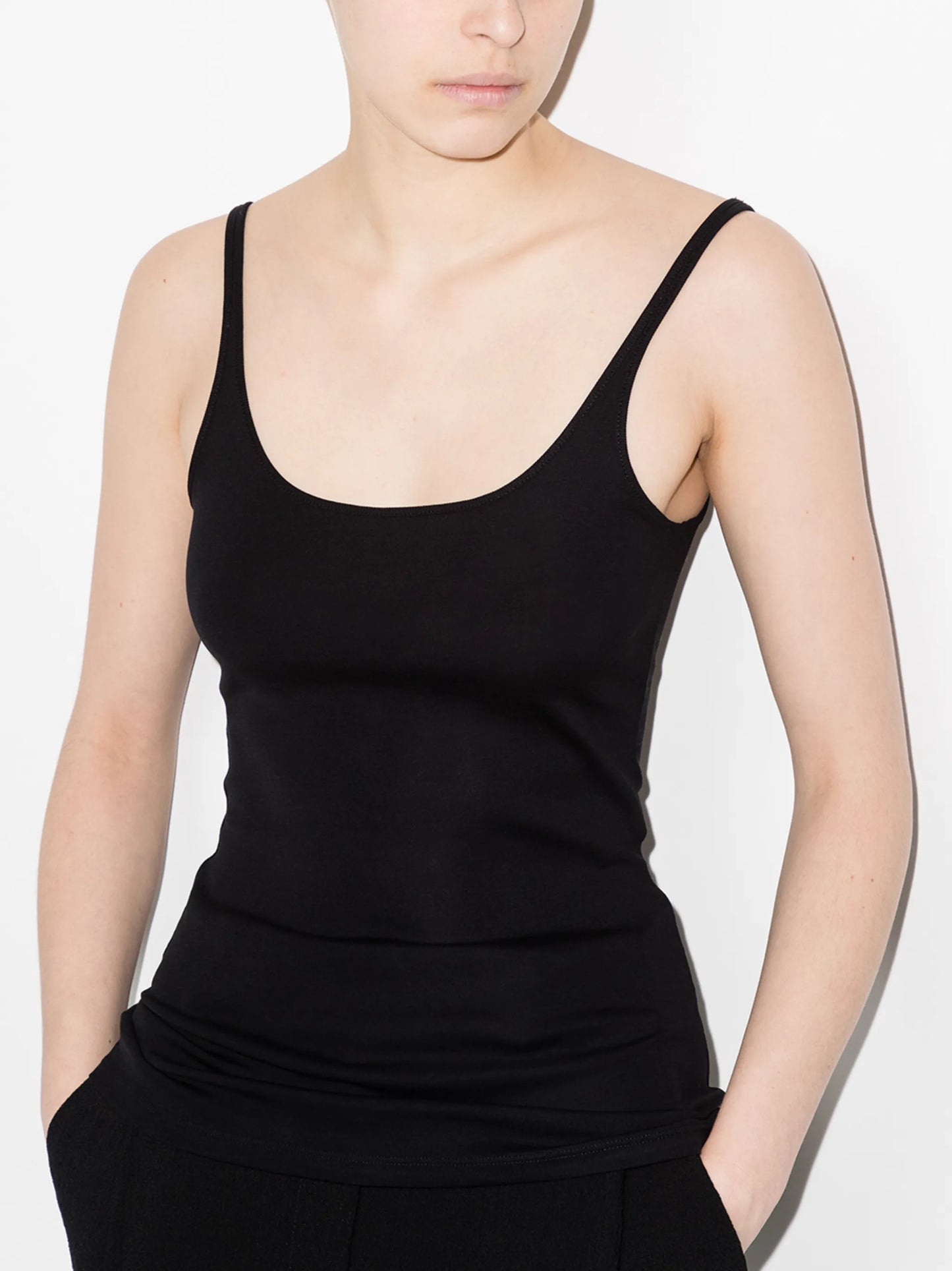 jersey-knit vest top