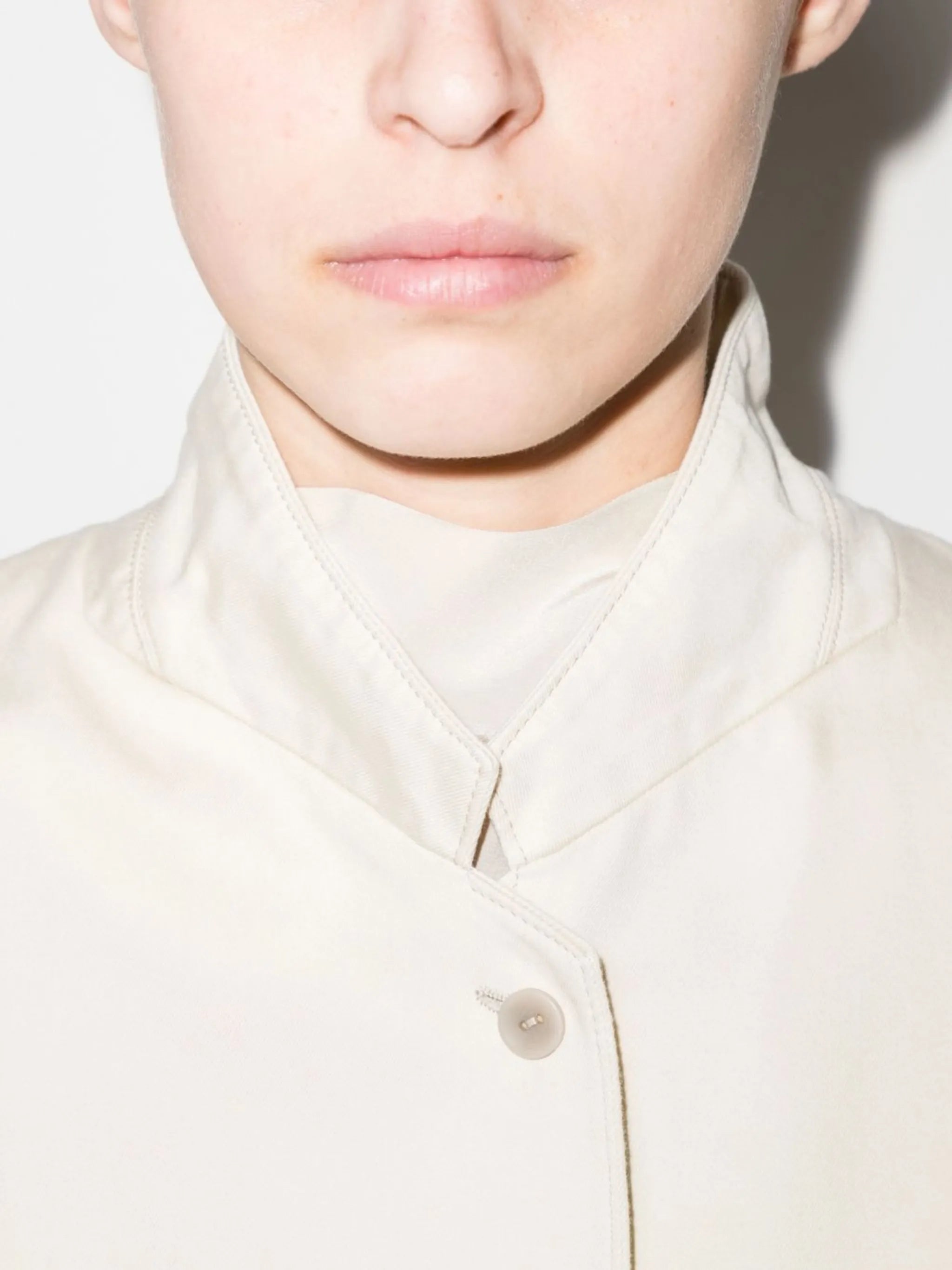 single-breasted cotton blazer