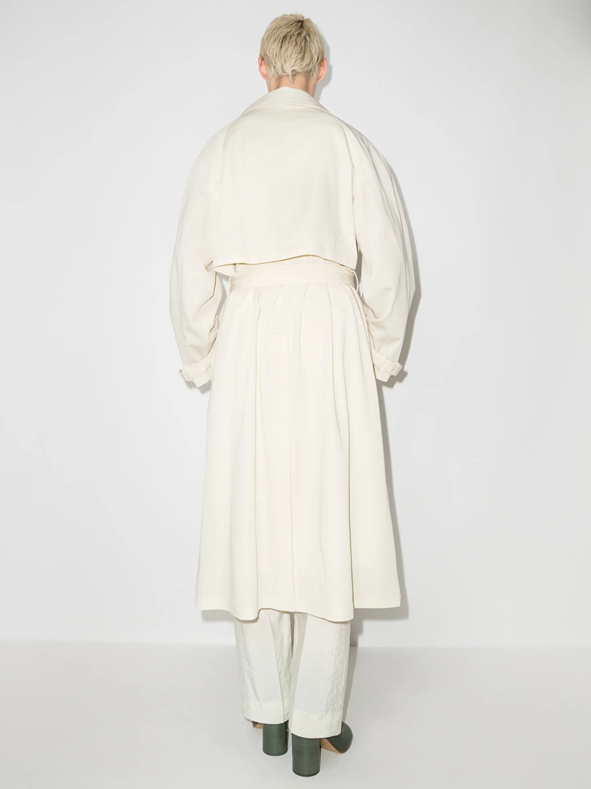 double-breasted trench coat